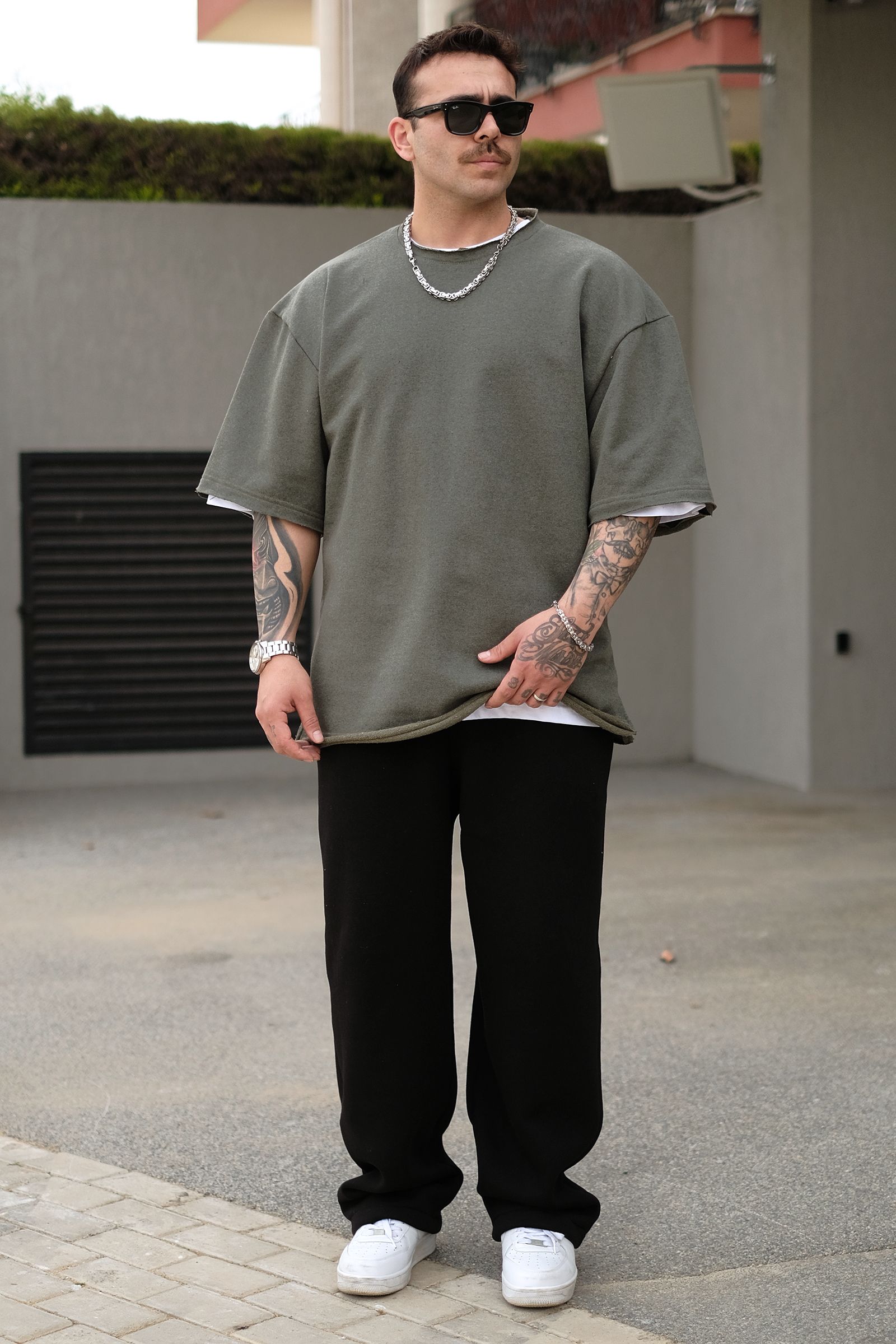 808 Basic Oversize Kalın Tişört
