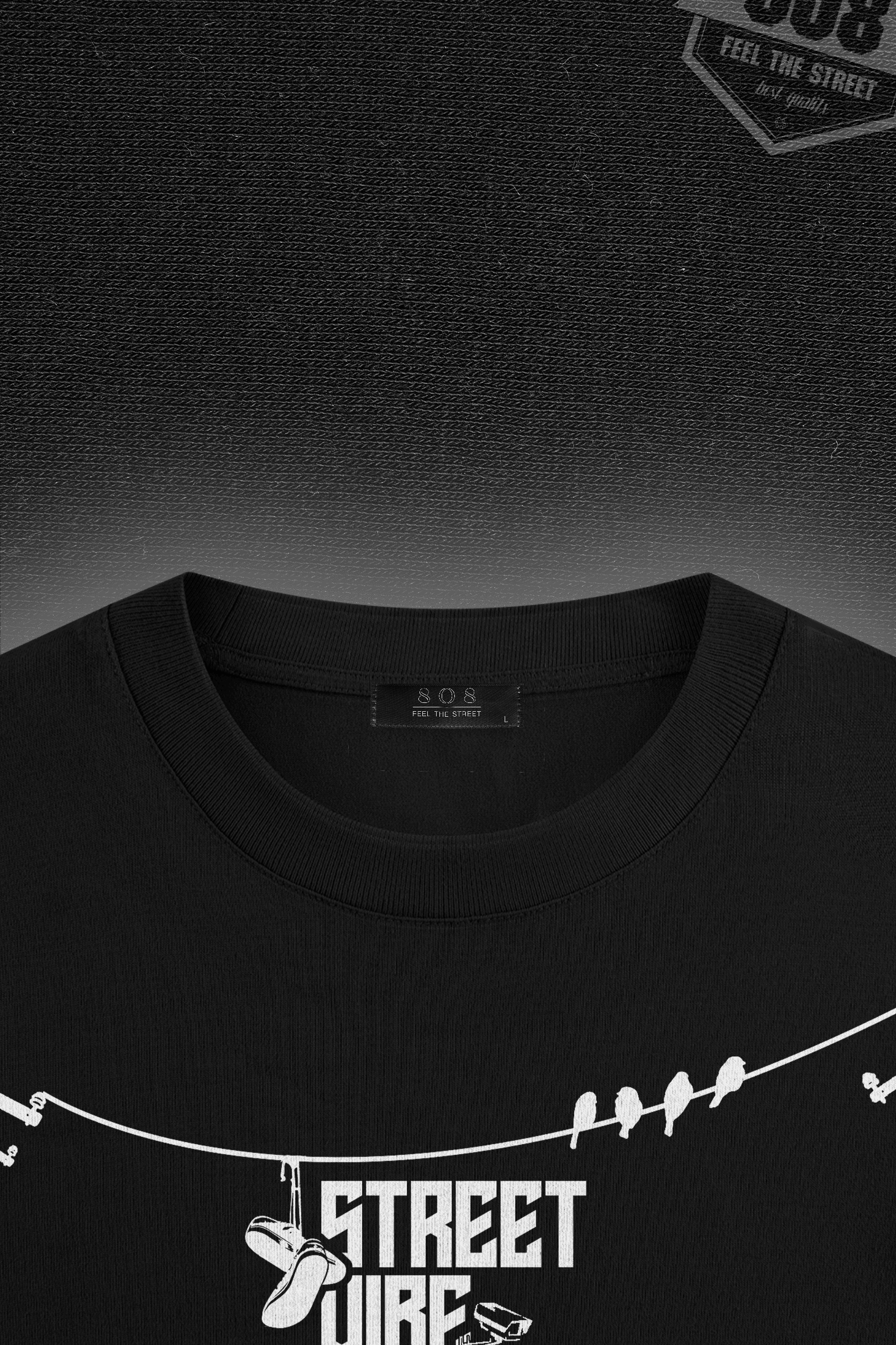 808 " Street Vibe " Baskılı Oversize Tişört