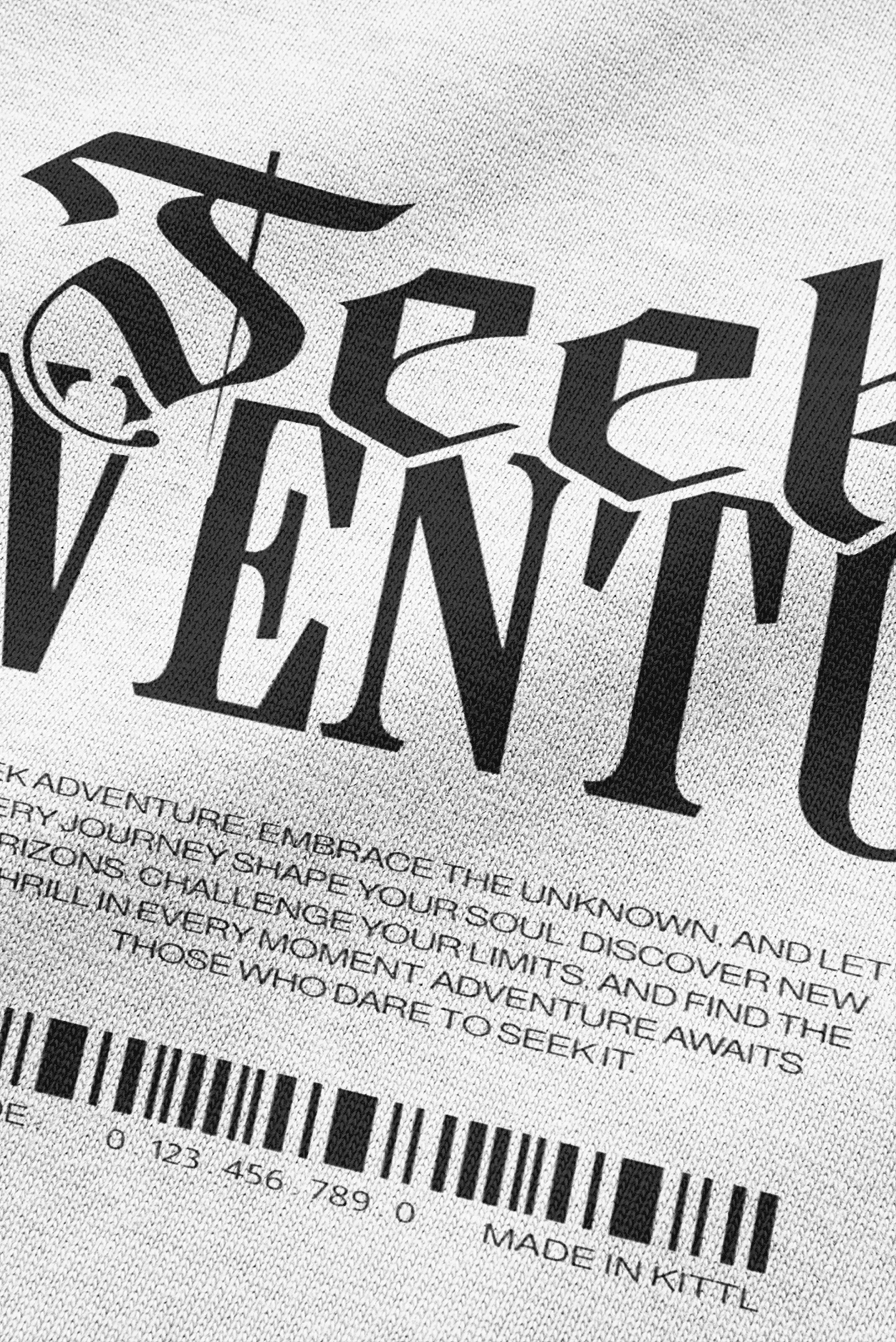 808 Seek Adventure Baskılı Oversize Tişört