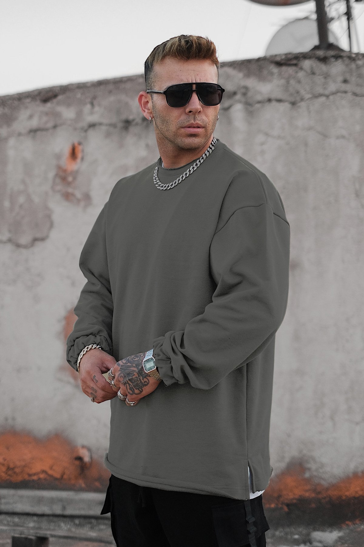 808 Oversize Basic Sweatshirt