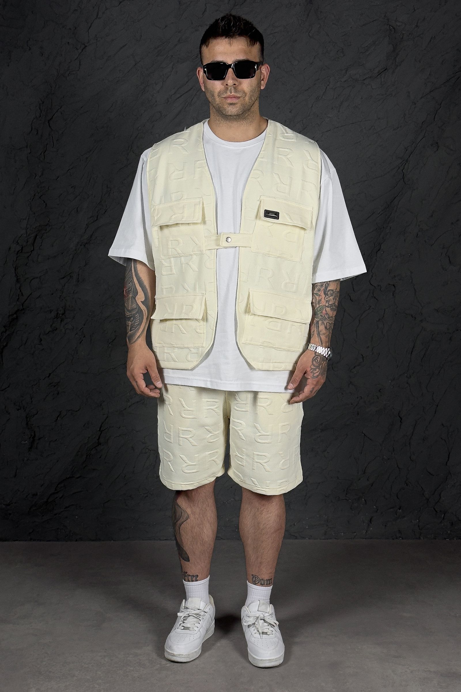 808 R Dokulu Oversize Şort