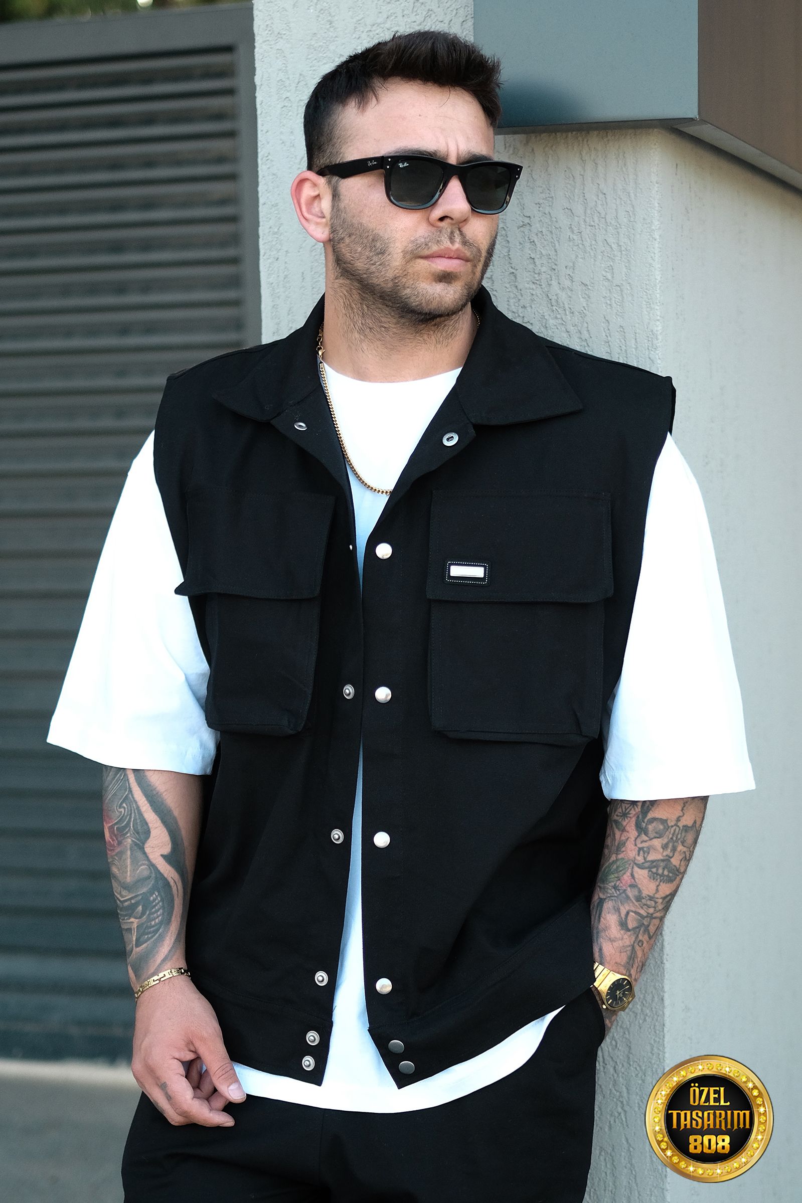 808 Oversize Körük Cep Yelek