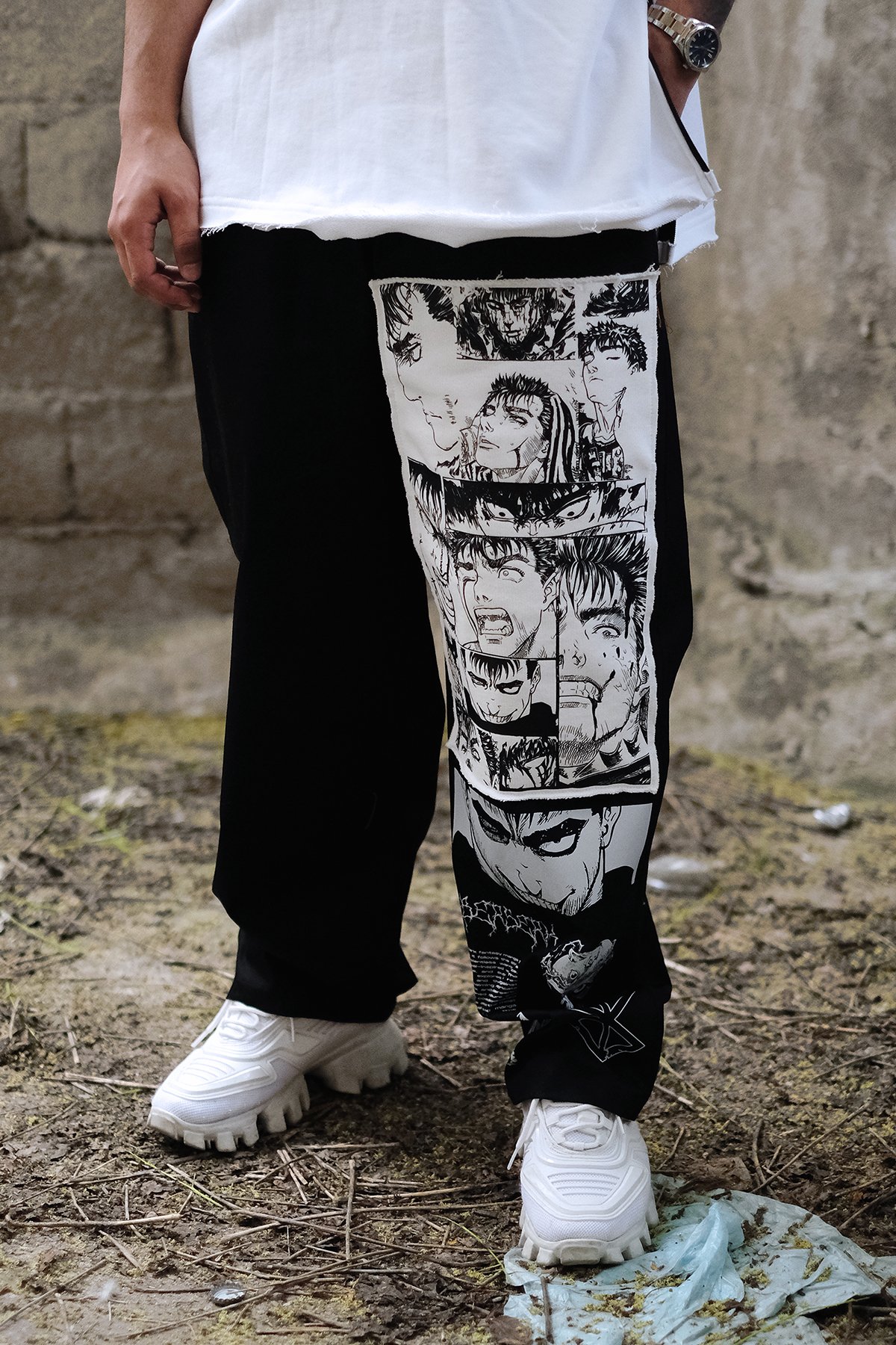 808 Anime Baskılı Oversize Baggy Jogger