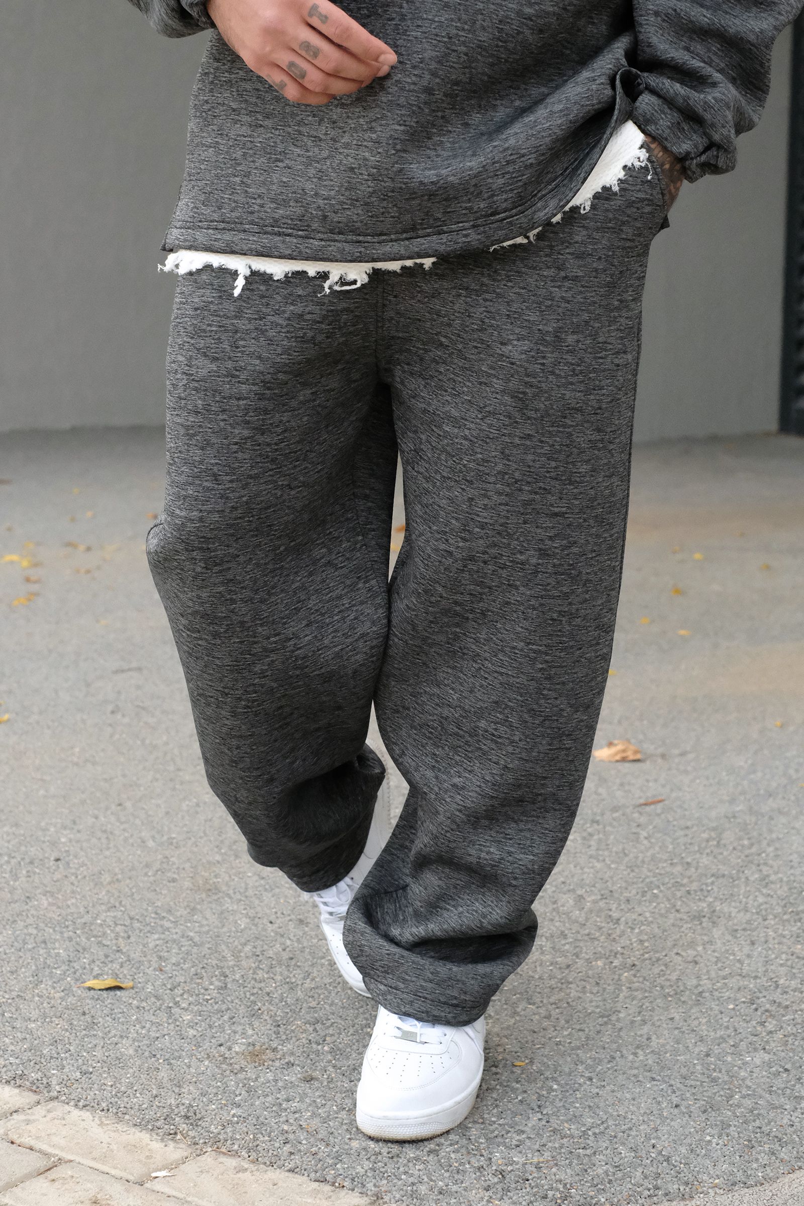 808 Basic Yakalı Puf Scuba Oversize Jogger