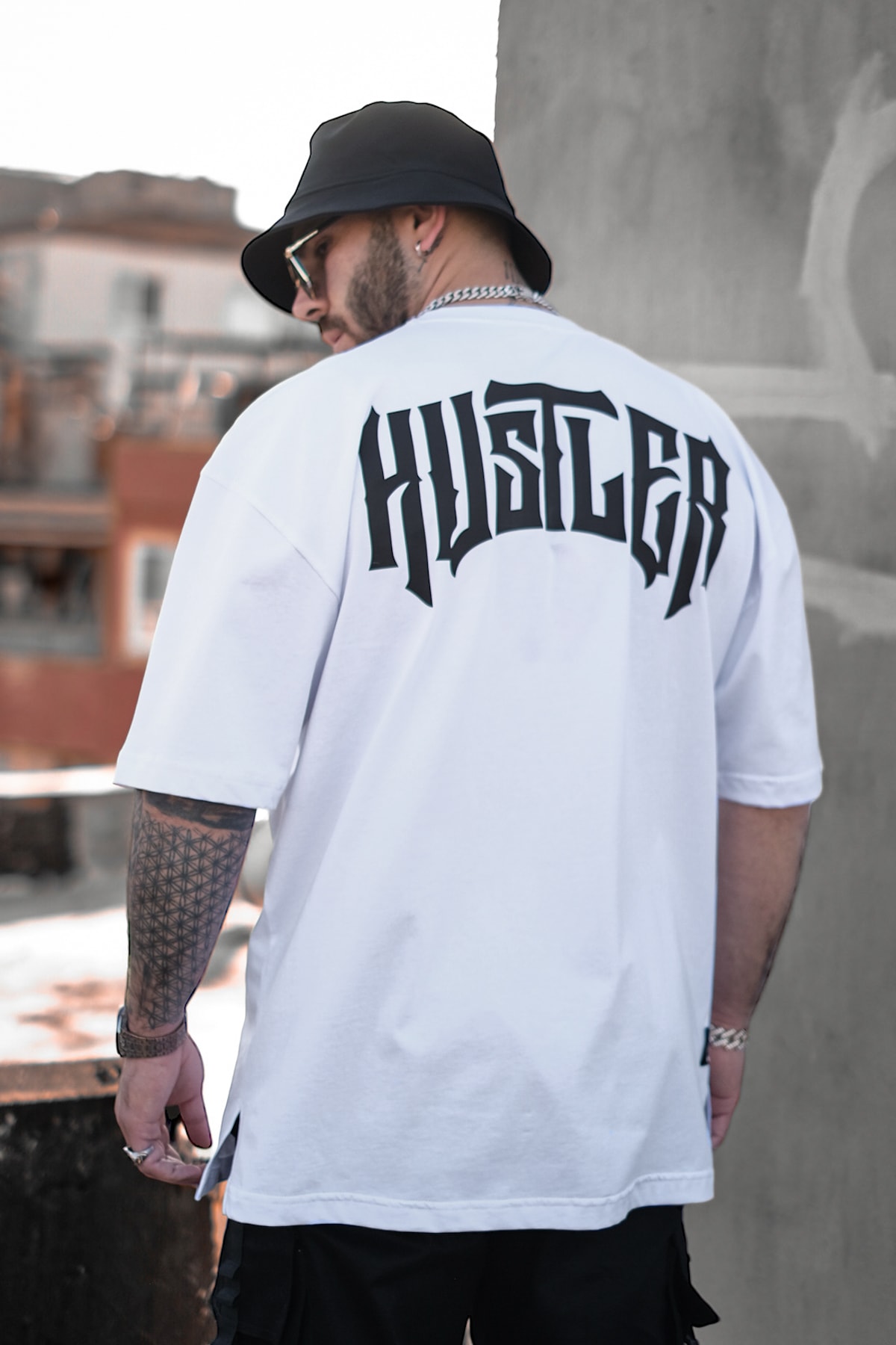 808 Street Hustler Sırt Baskılı Tişört