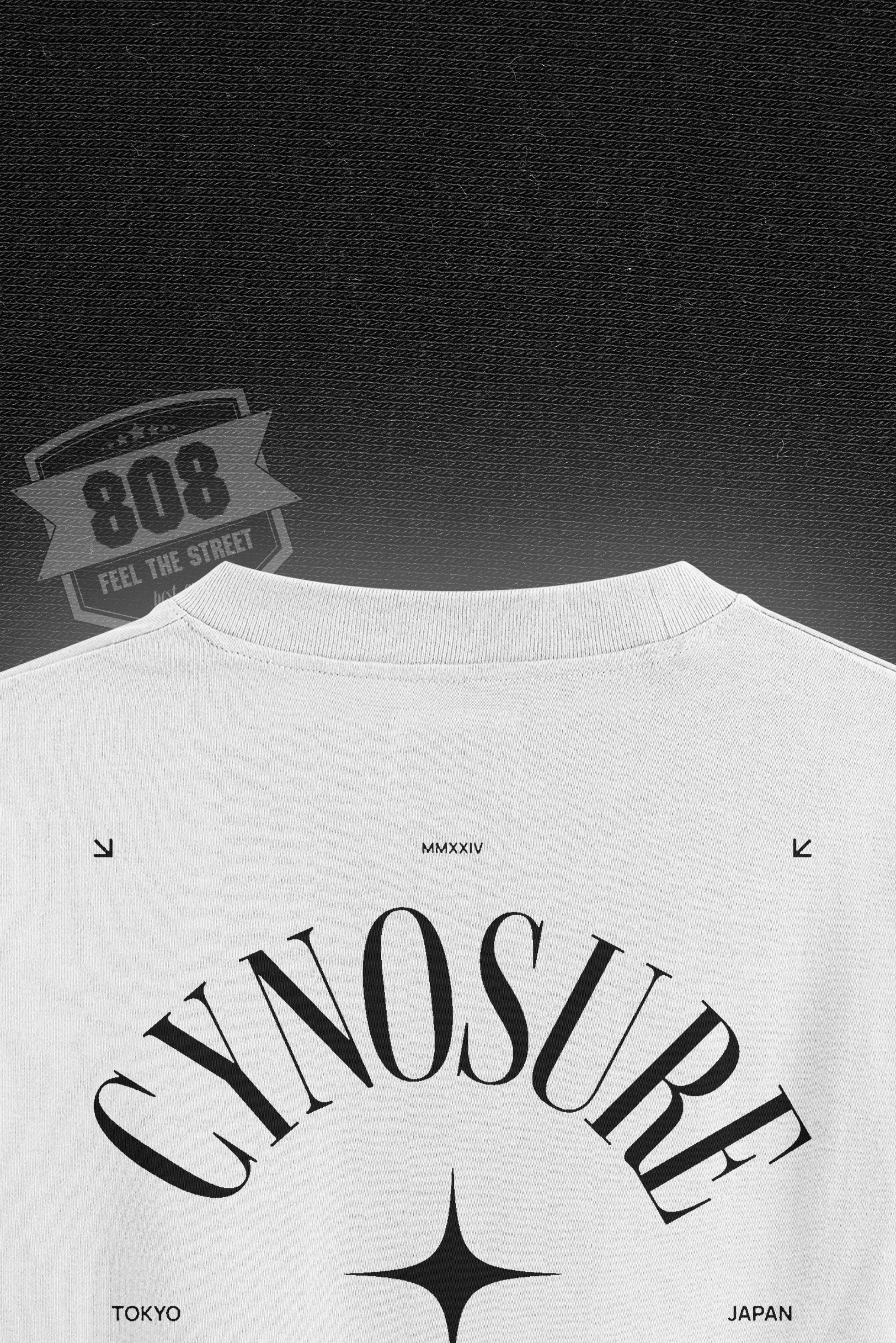 808 Cynosure Baskılı Oversize Tişört