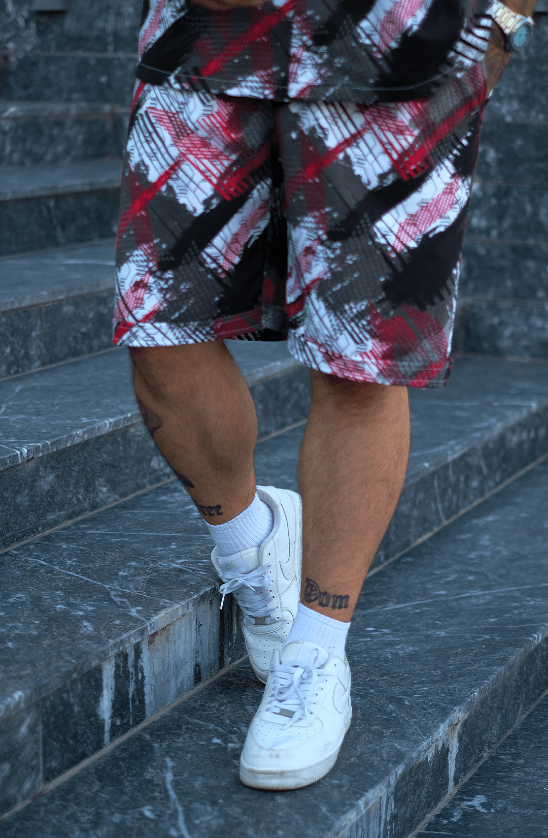 808 NextGen Desen Tok Oversize Takım ( Gömlek + Şort )
