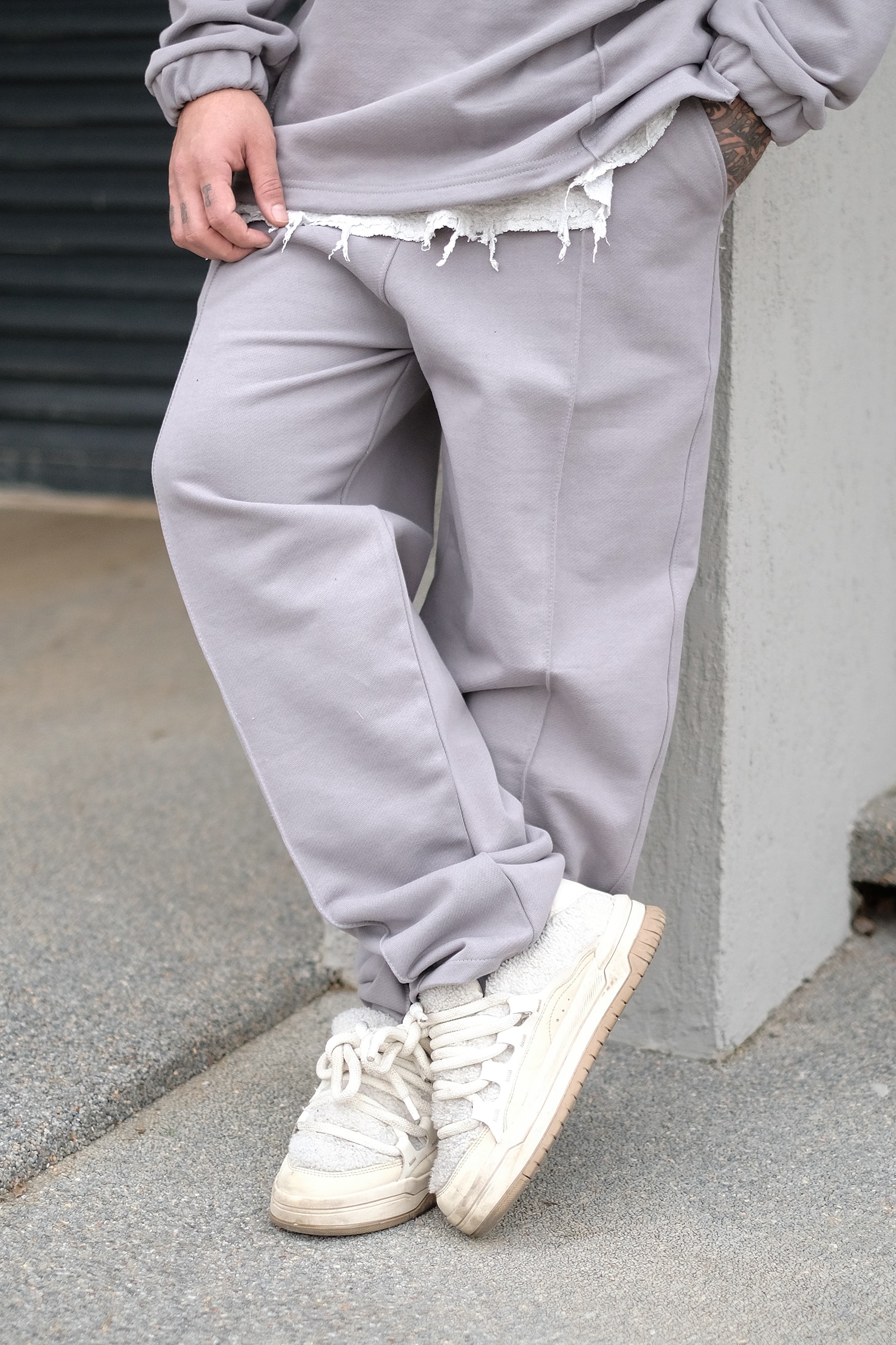 808 Fitil Detay Özel Tasarım Oversize Baggy Eşofman Altı