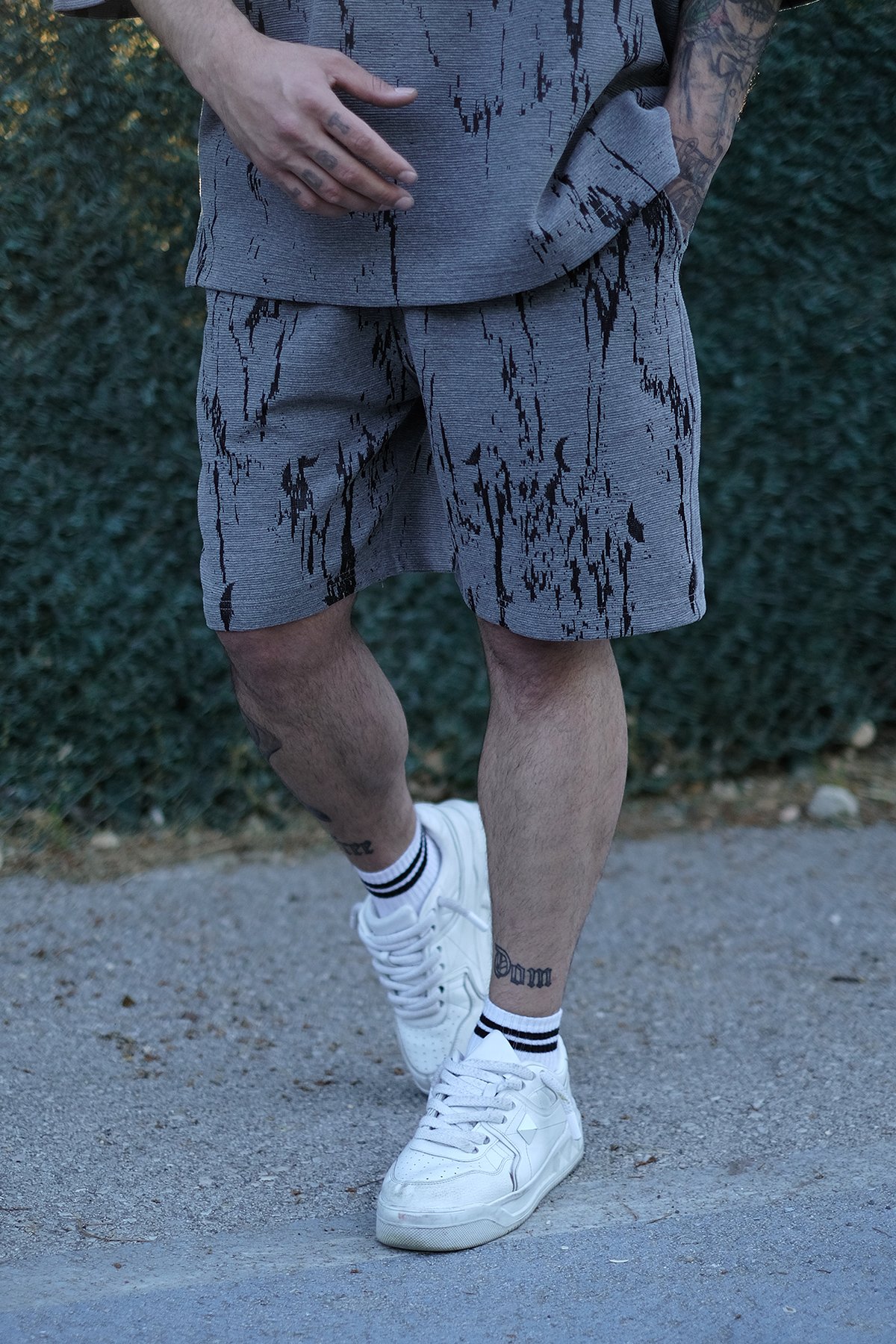 808 Batik Desen Özel Tasarım Oversize Şort