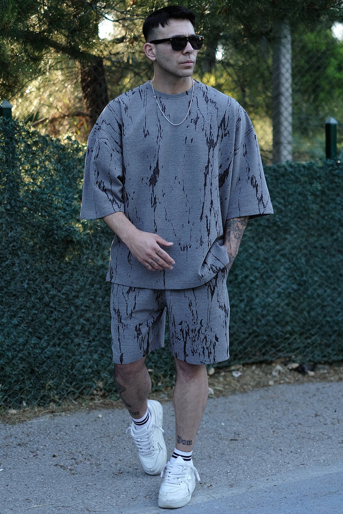 808 Batik Desen Özel Tasarım Oversize Şort