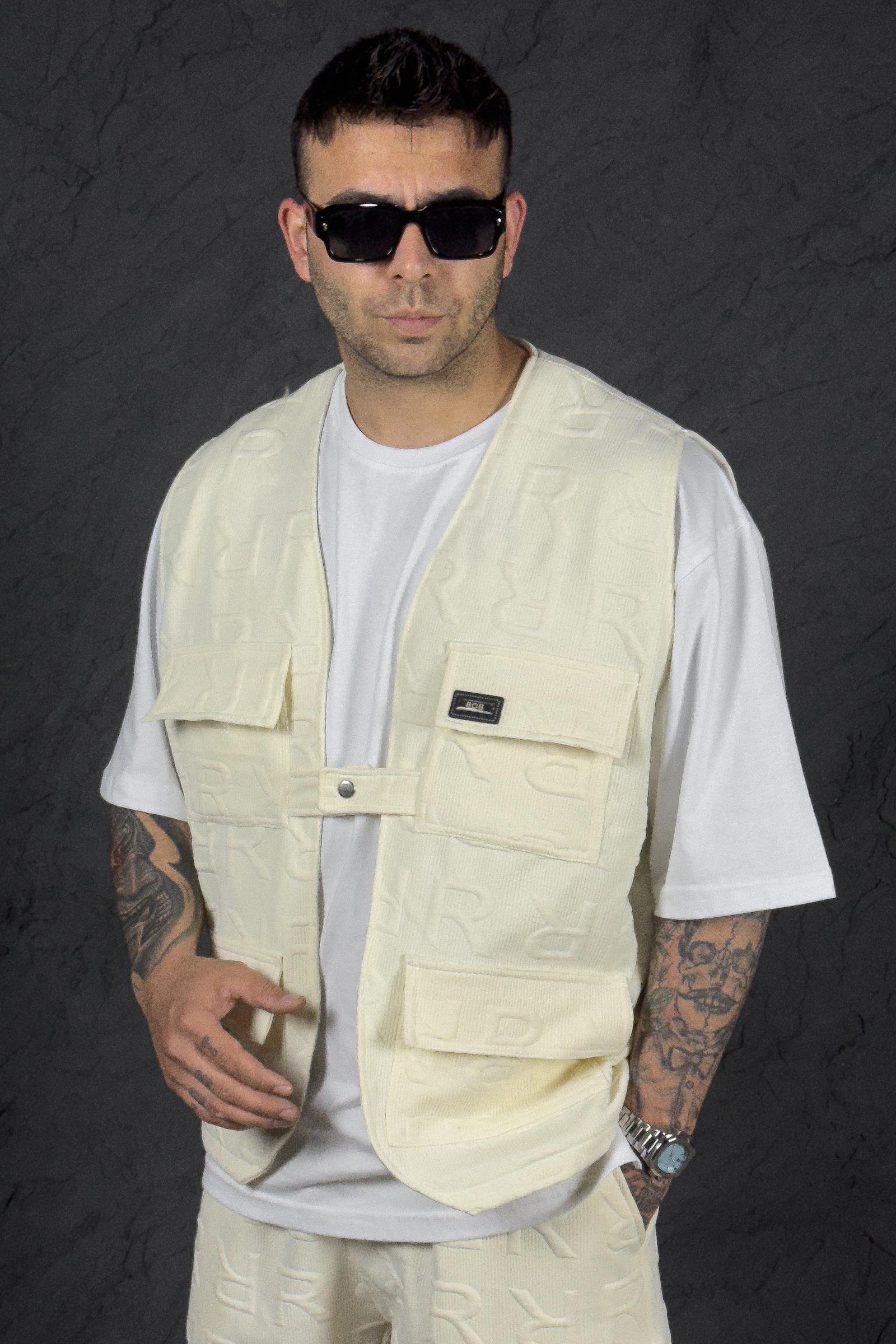 808 R Dokulu Oversize Yelek