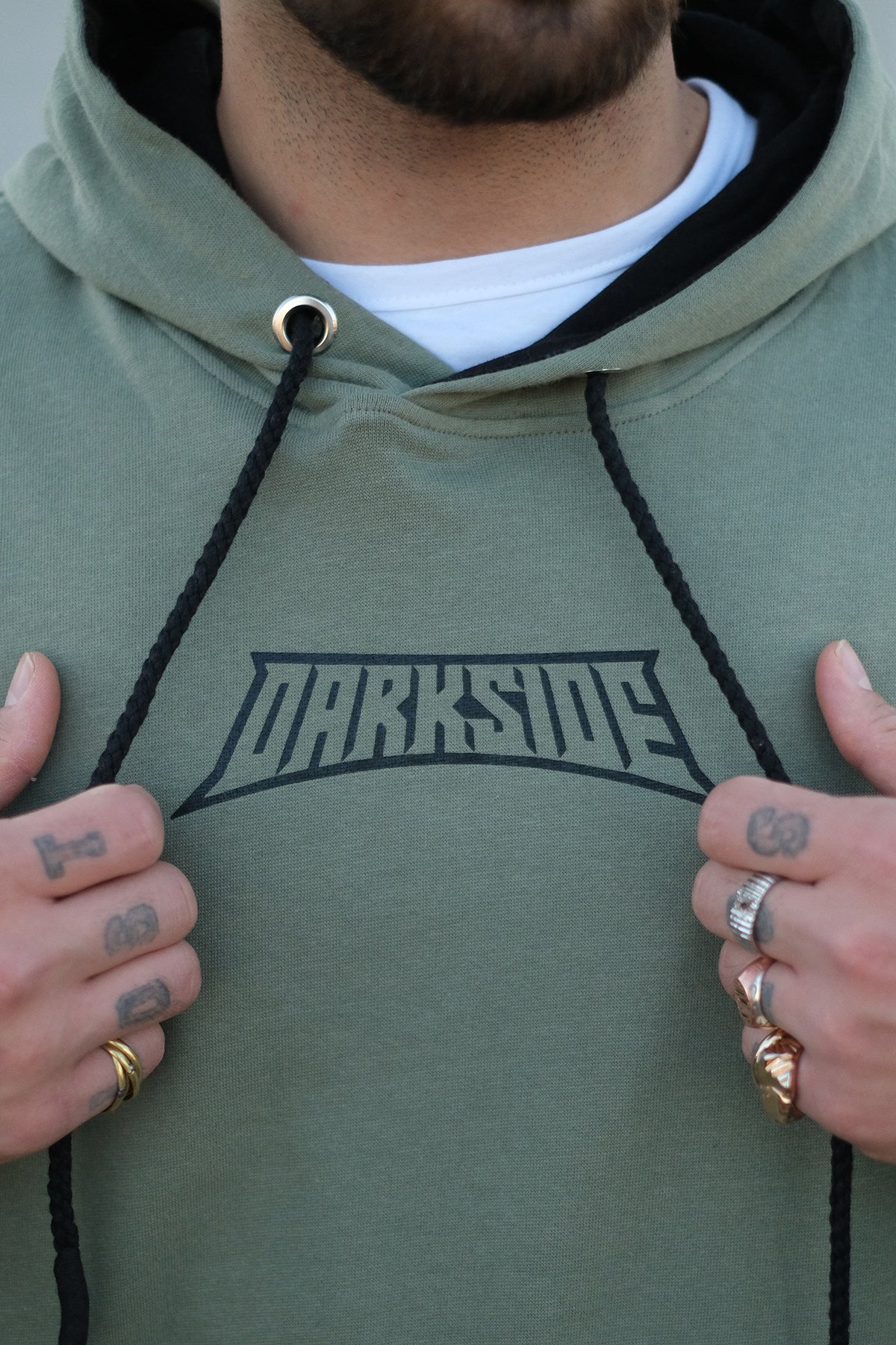 808 Darkside Baskılı Hoodie 