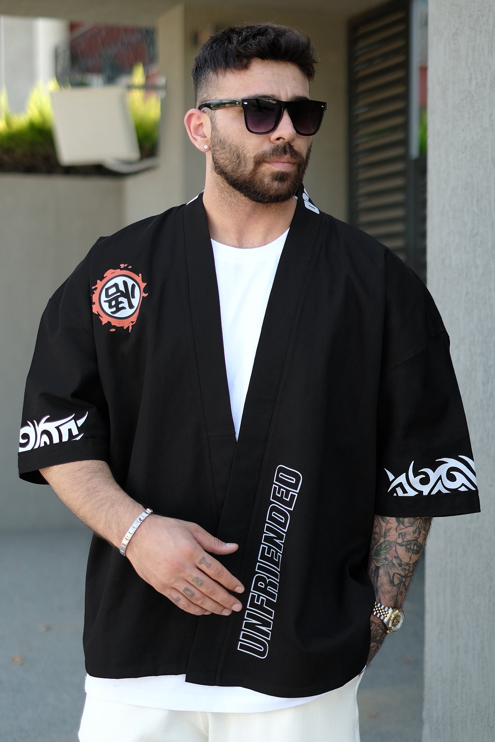 808 Titans Baskılı Özel Tasarım Kimono