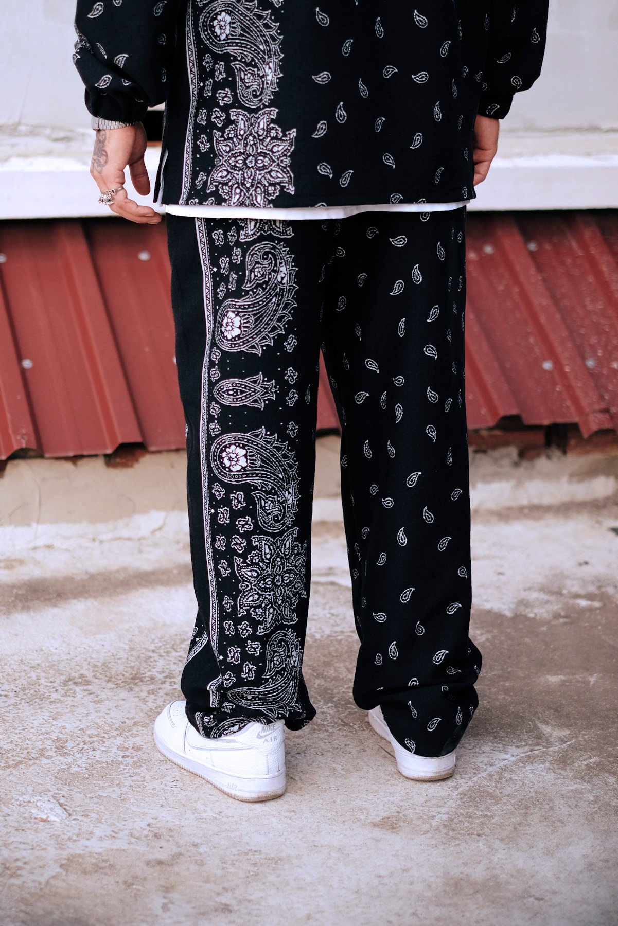 808 Bandana Desenli Oversize Baggy Jogger