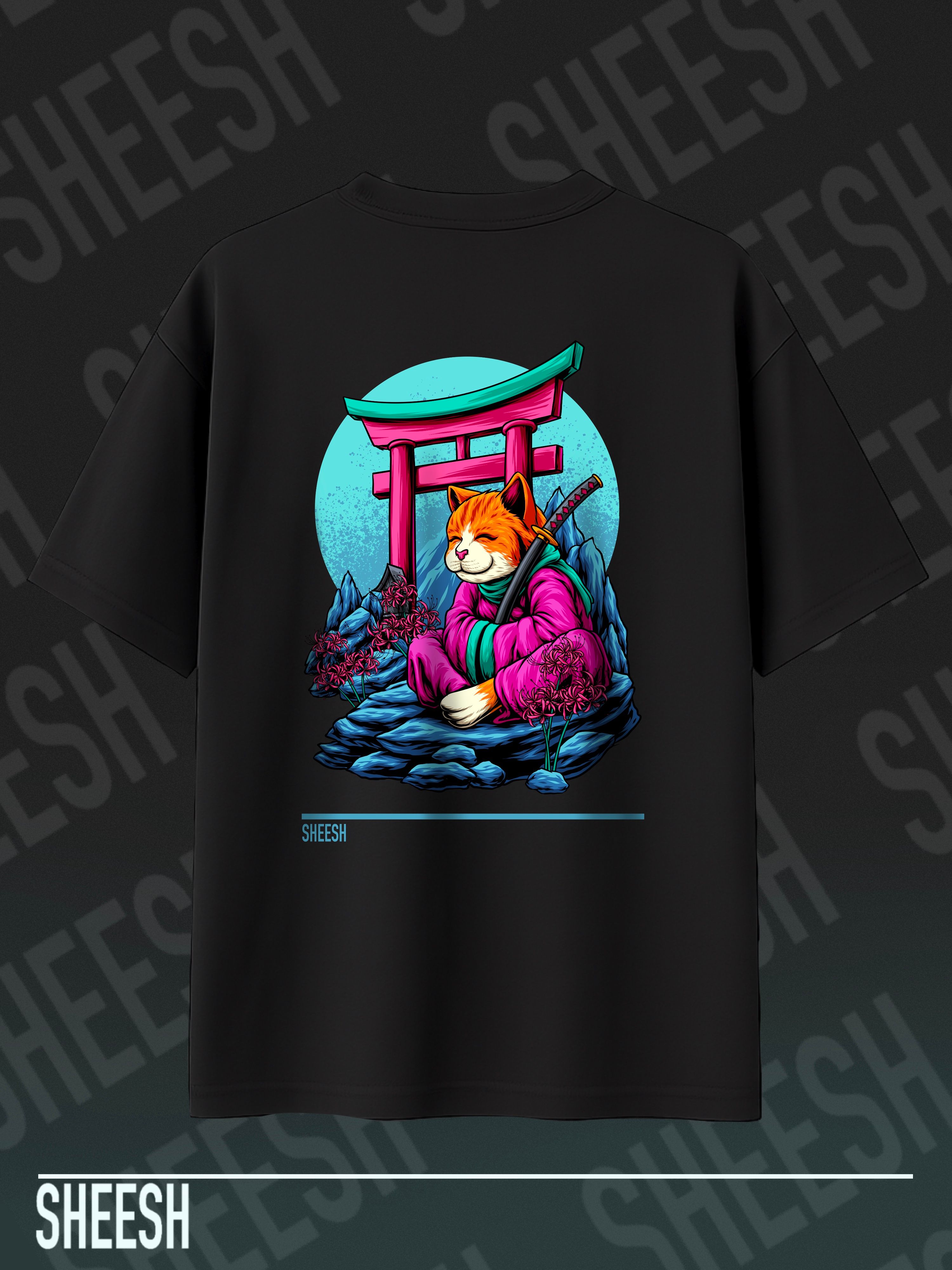 Samumeaw Oversize Tshirt - Siyah