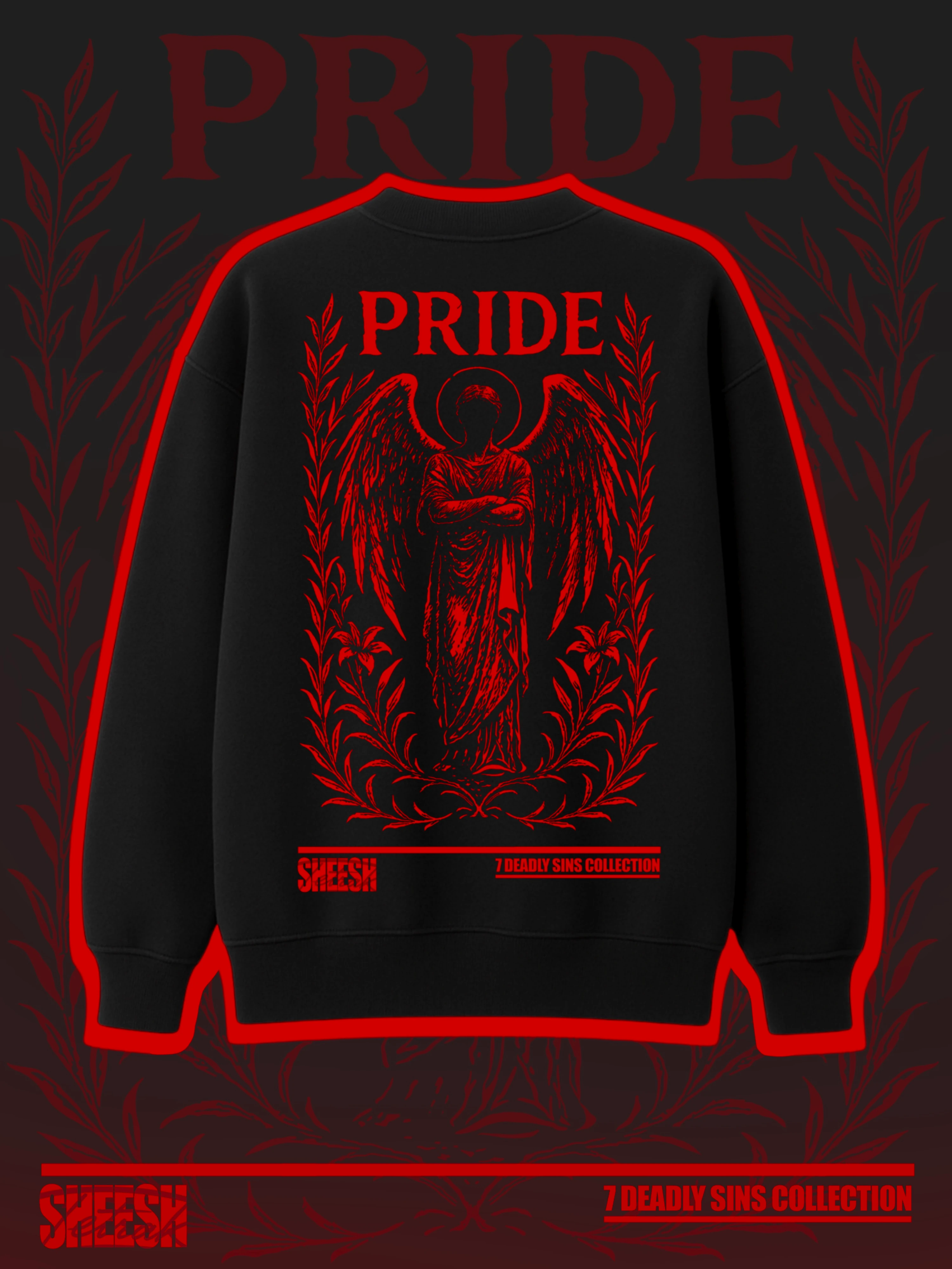 PRIDE Oversize Sweatshirt - Siyah