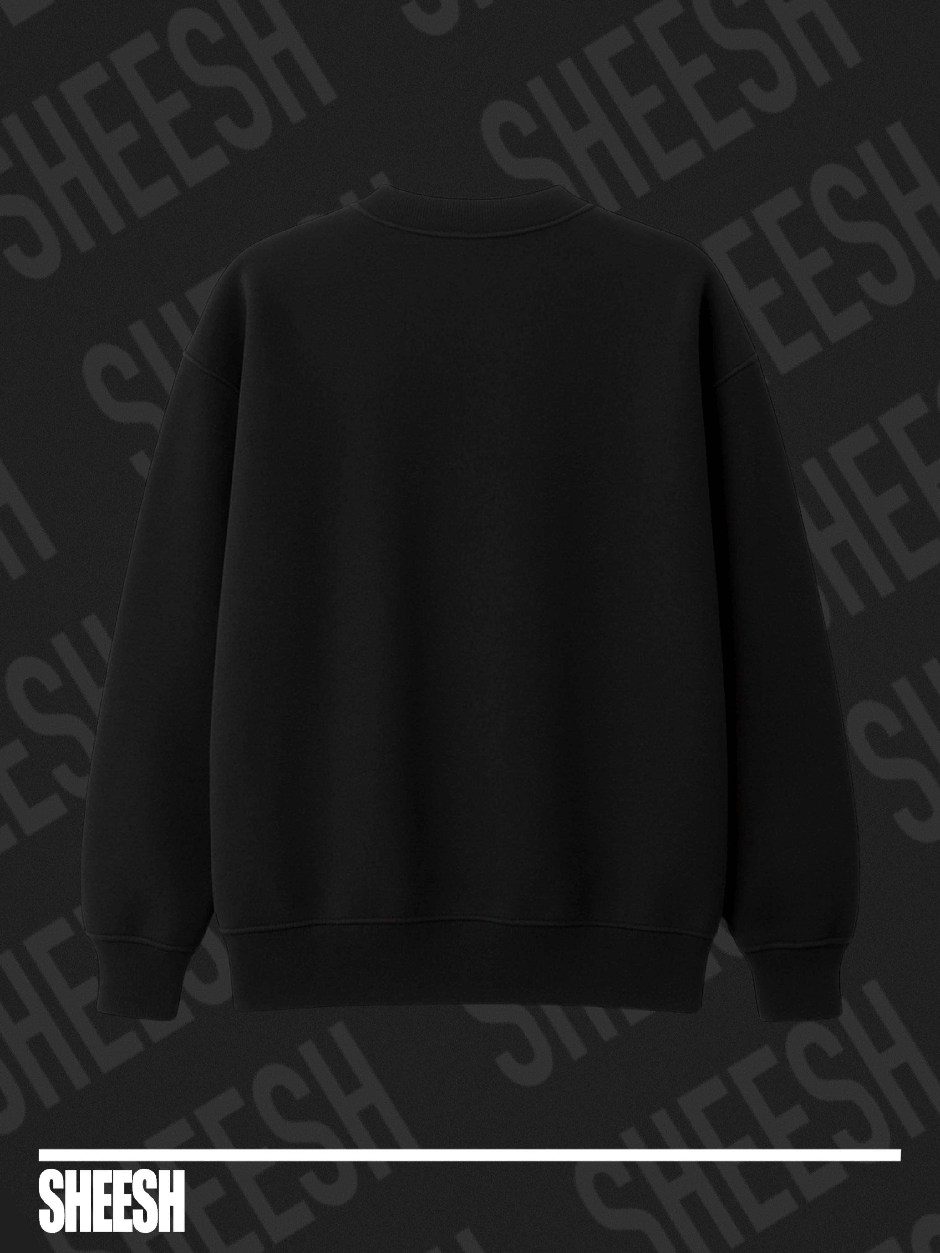 Basic Oversize Sweatshirt - Siyah