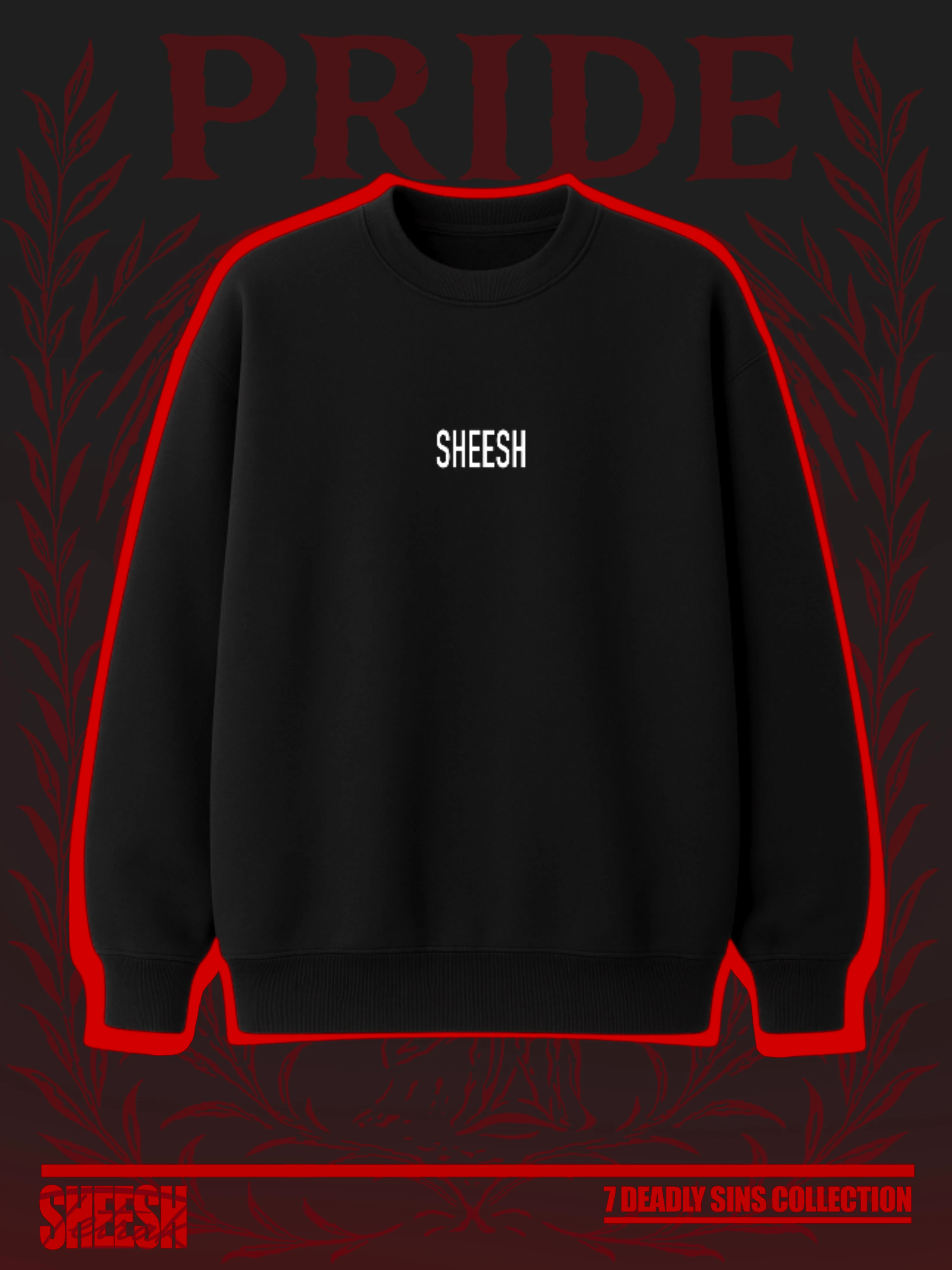 PRIDE Oversize Sweatshirt - Siyah