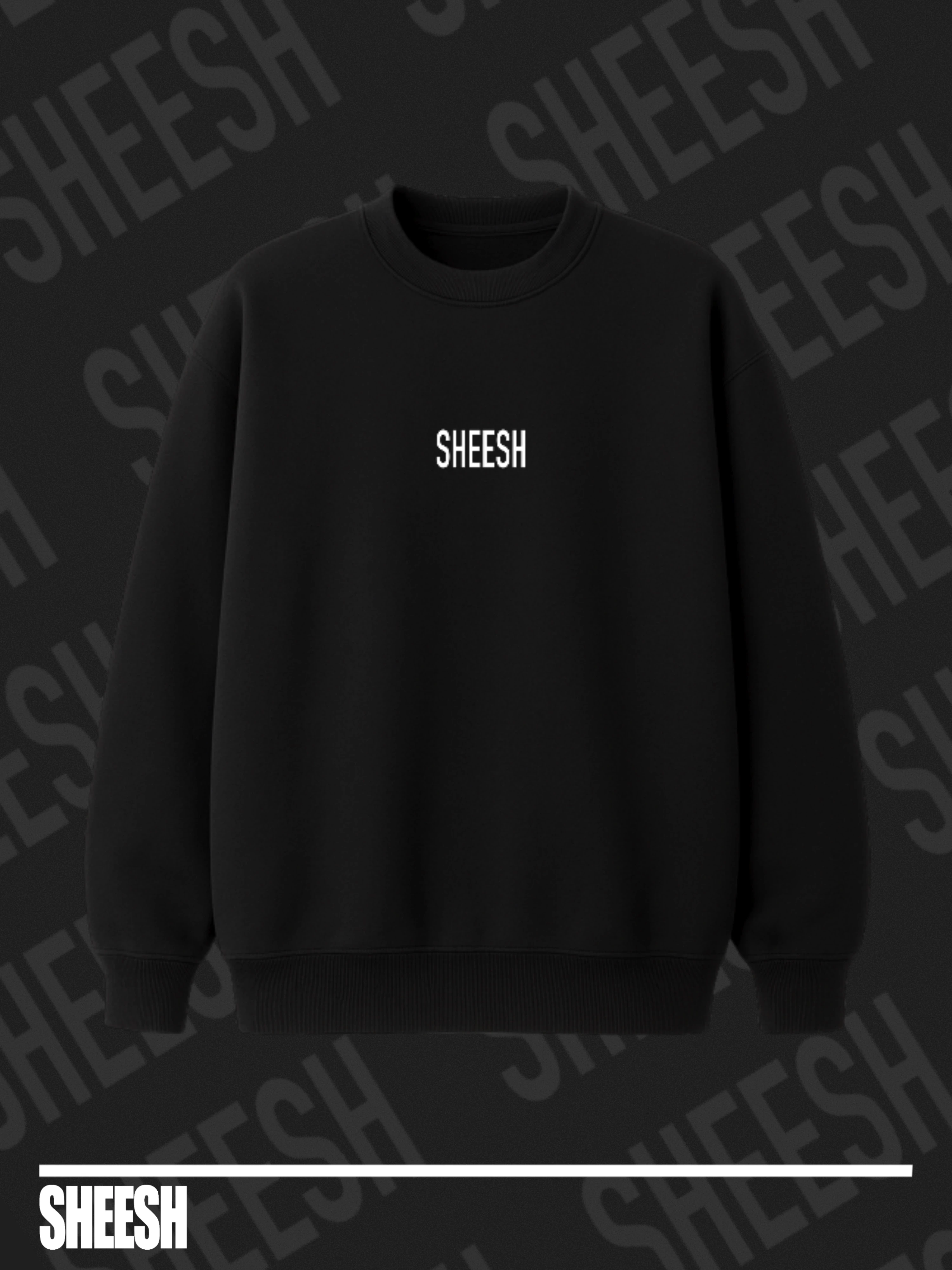 Basic Oversize Sweatshirt - Siyah