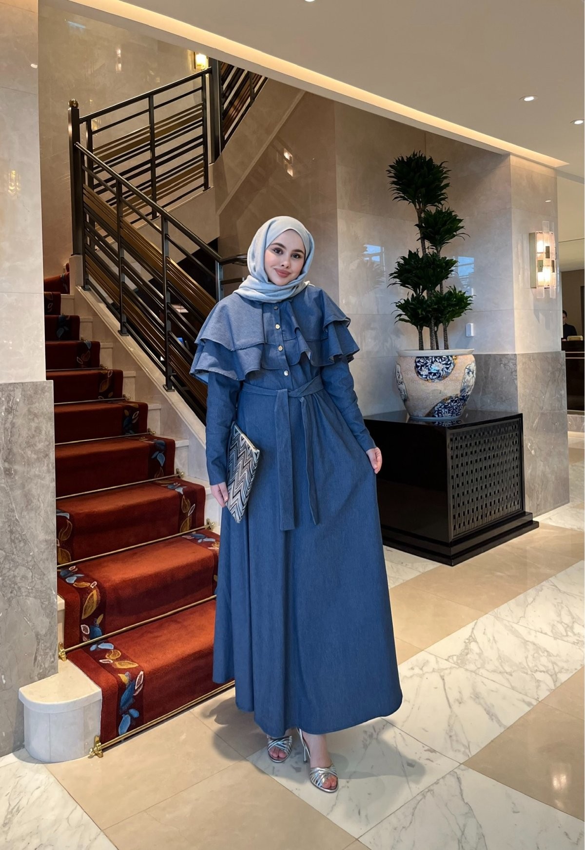 Amour Denim Elbise
