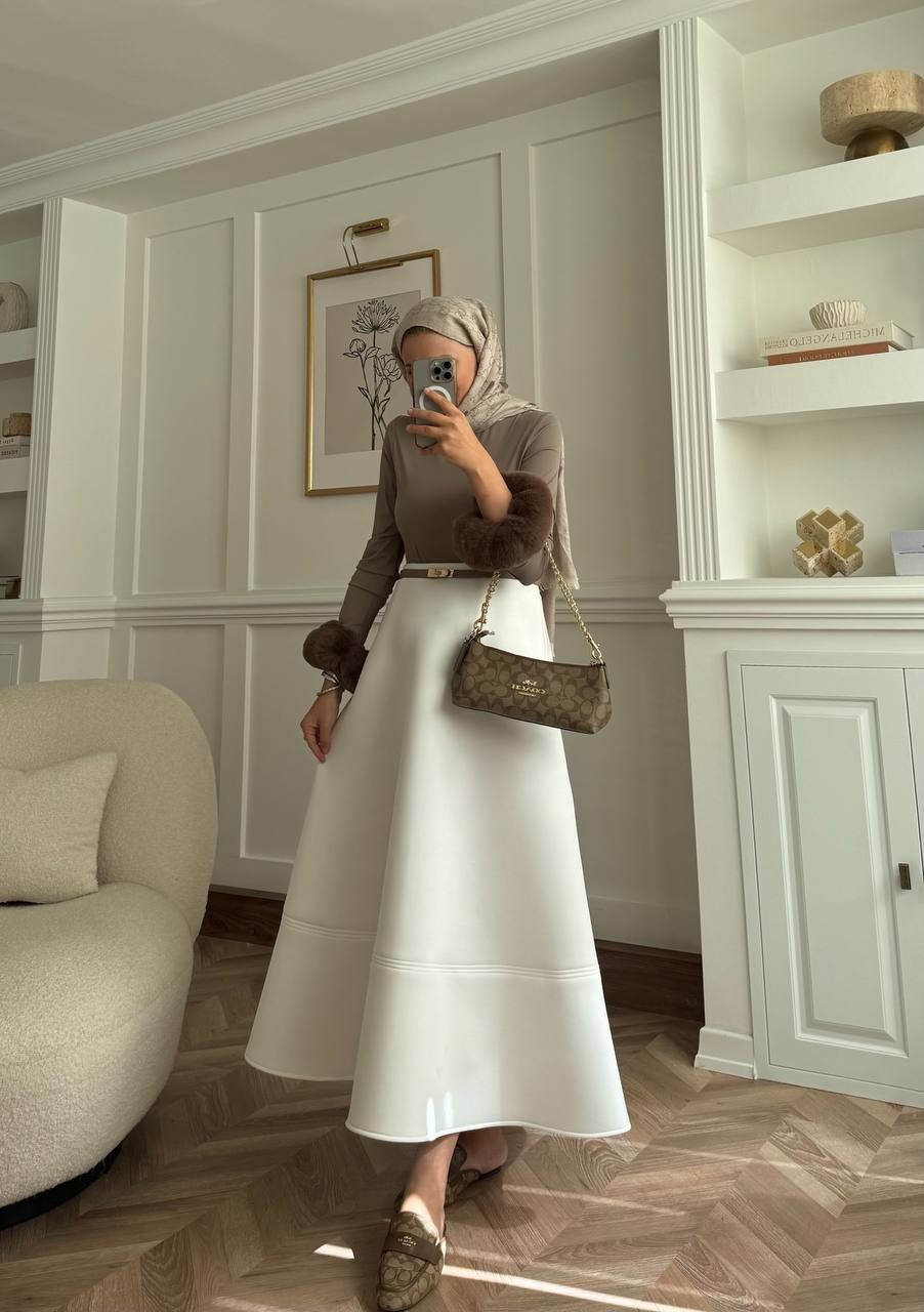 Kürklü Peluş Body - Vizon