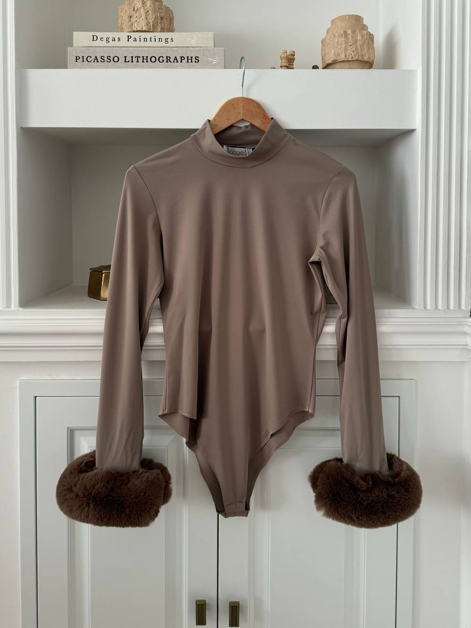 Kürklü Peluş Body - Vizon