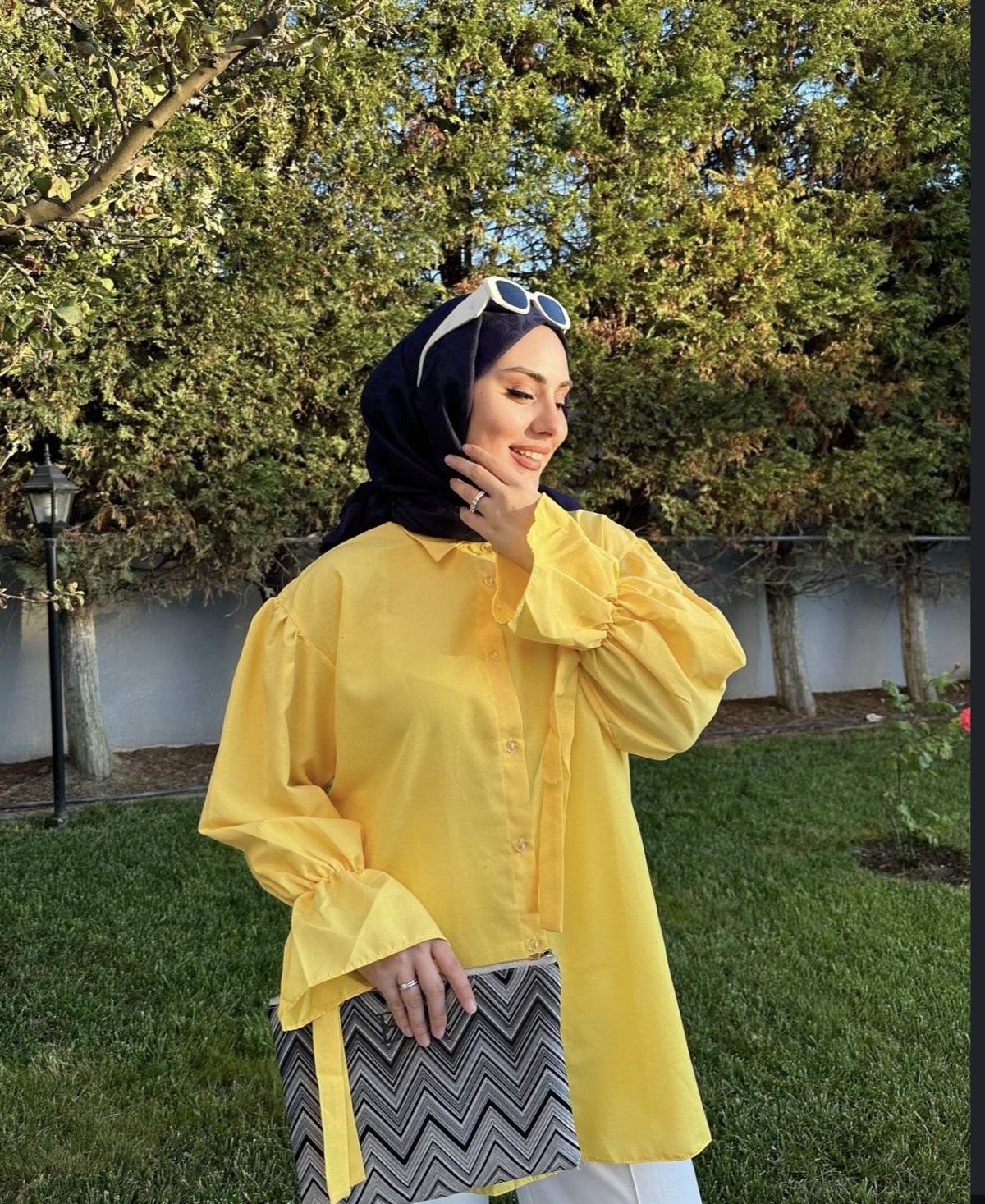 Flora Fırfırlı Gömlek - Sarı
