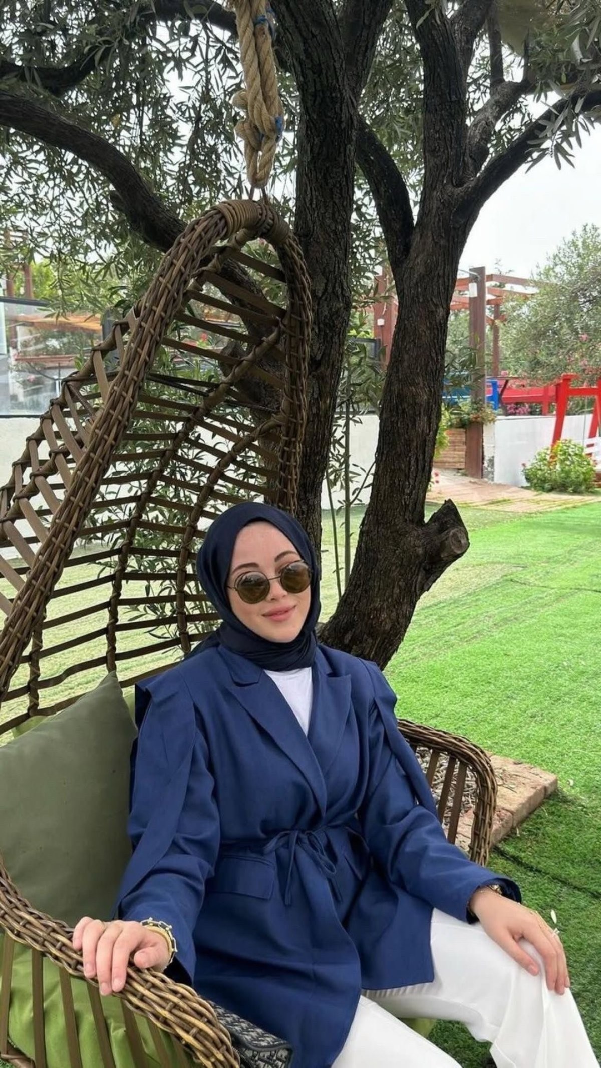 Kuşaklı Ceket - Lacivert
