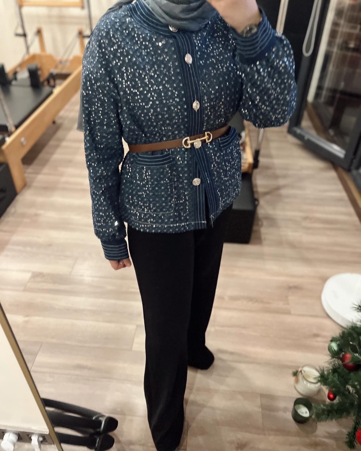 Yeni Parlak Denim Ceket