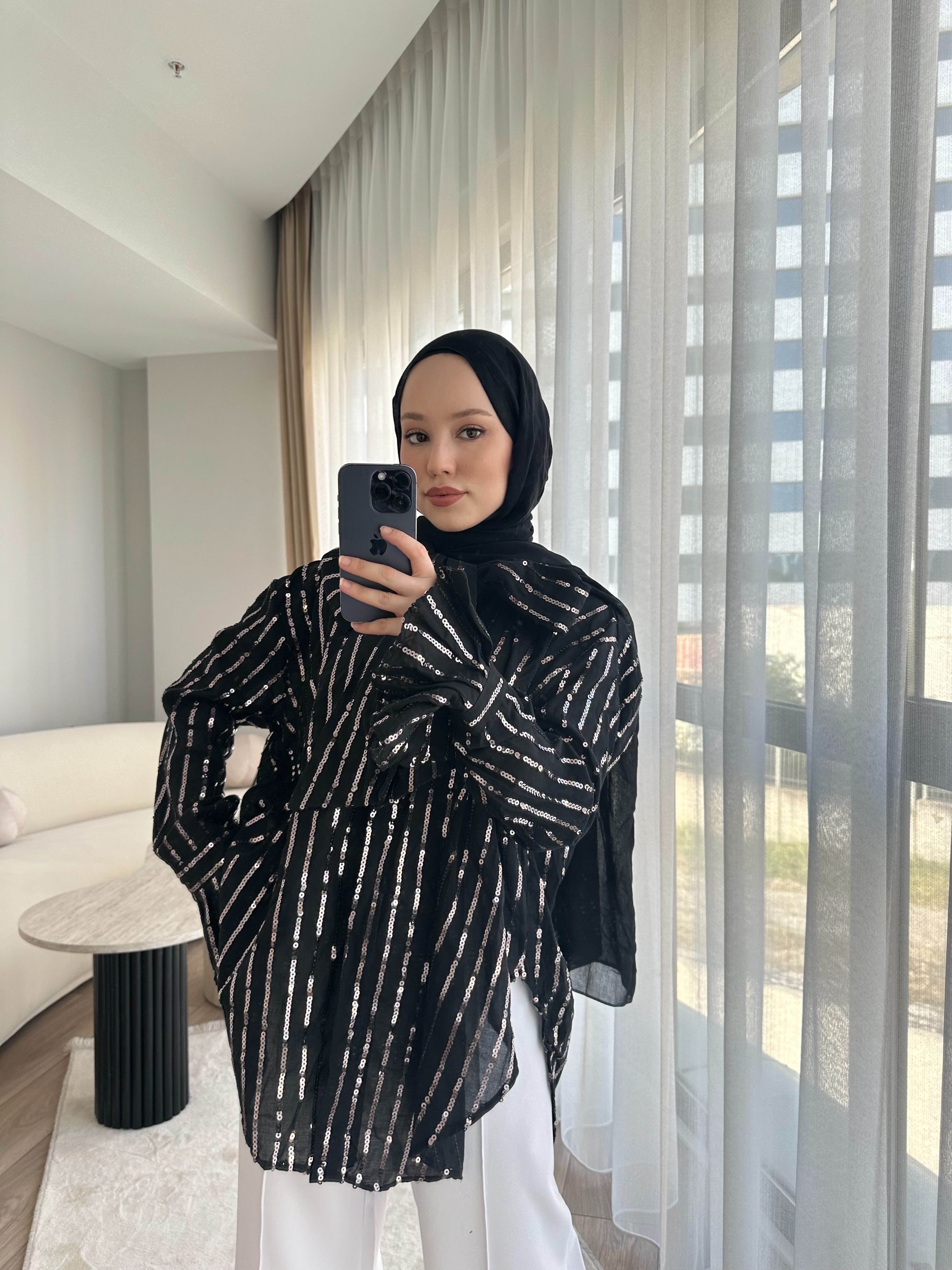 Müni Gömlek - Siyah