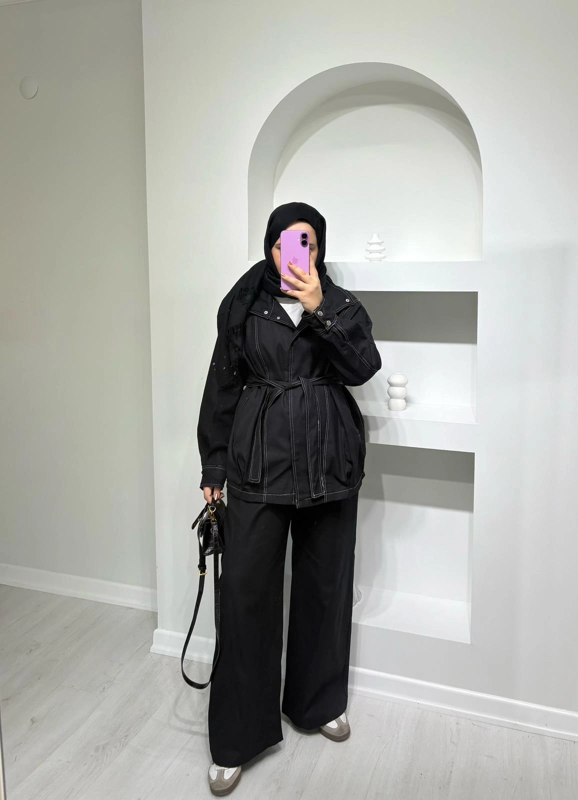 Liya Dikişli Takım  - Siyah