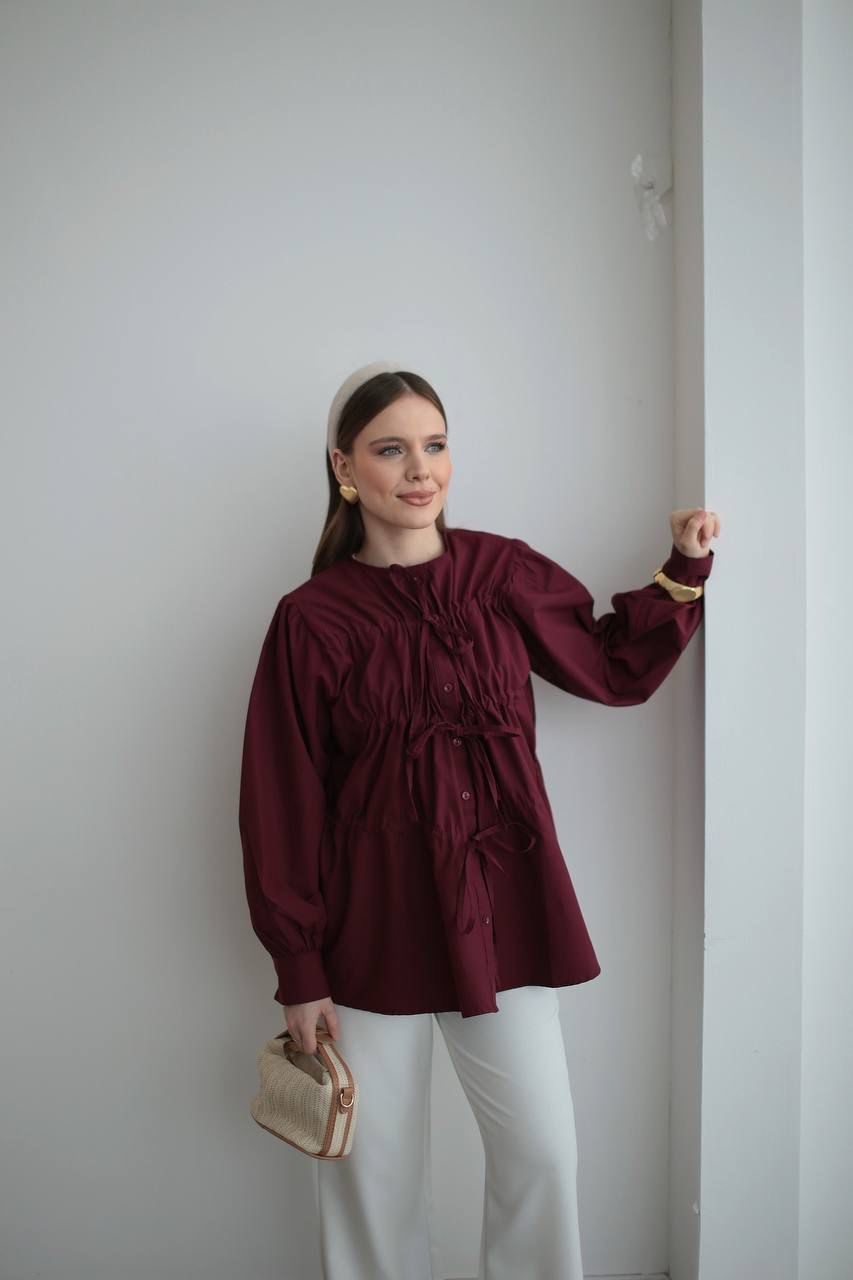 Heidi Gömlek - Kırmızı