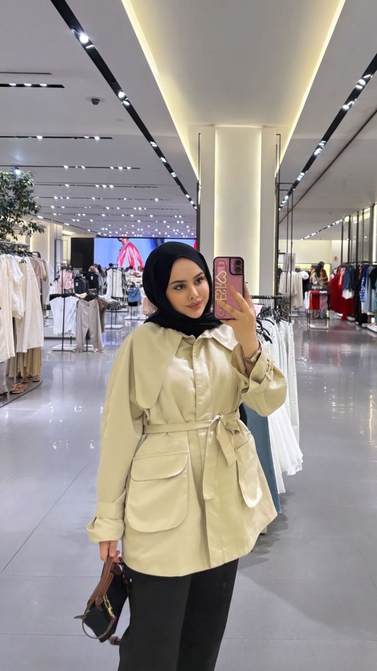 Lady Astarlı Trençkot - Bej
