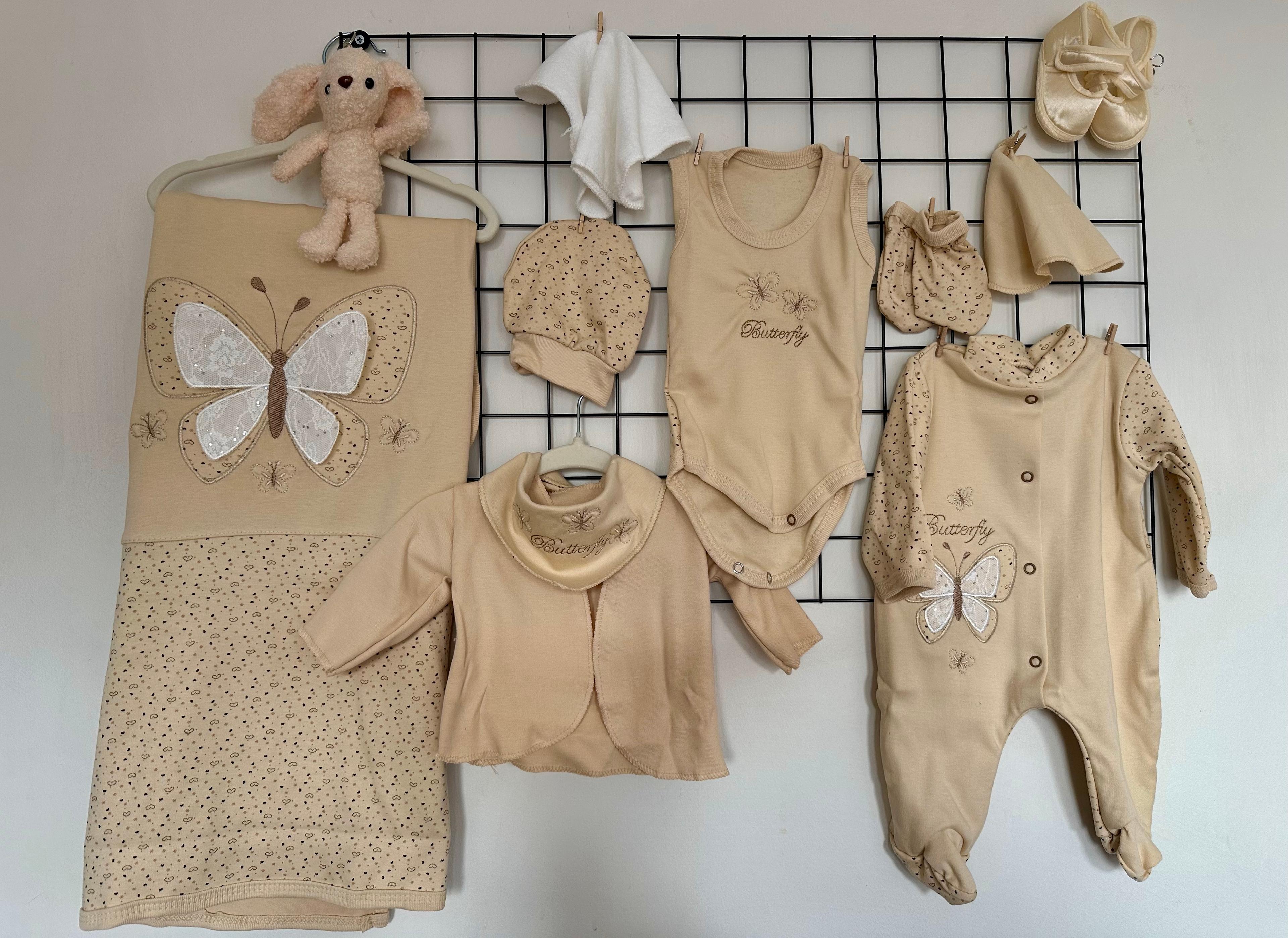 KELEBEK 10'LU ORGANİK HASTANE ÇIKIŞI LÜKS SET