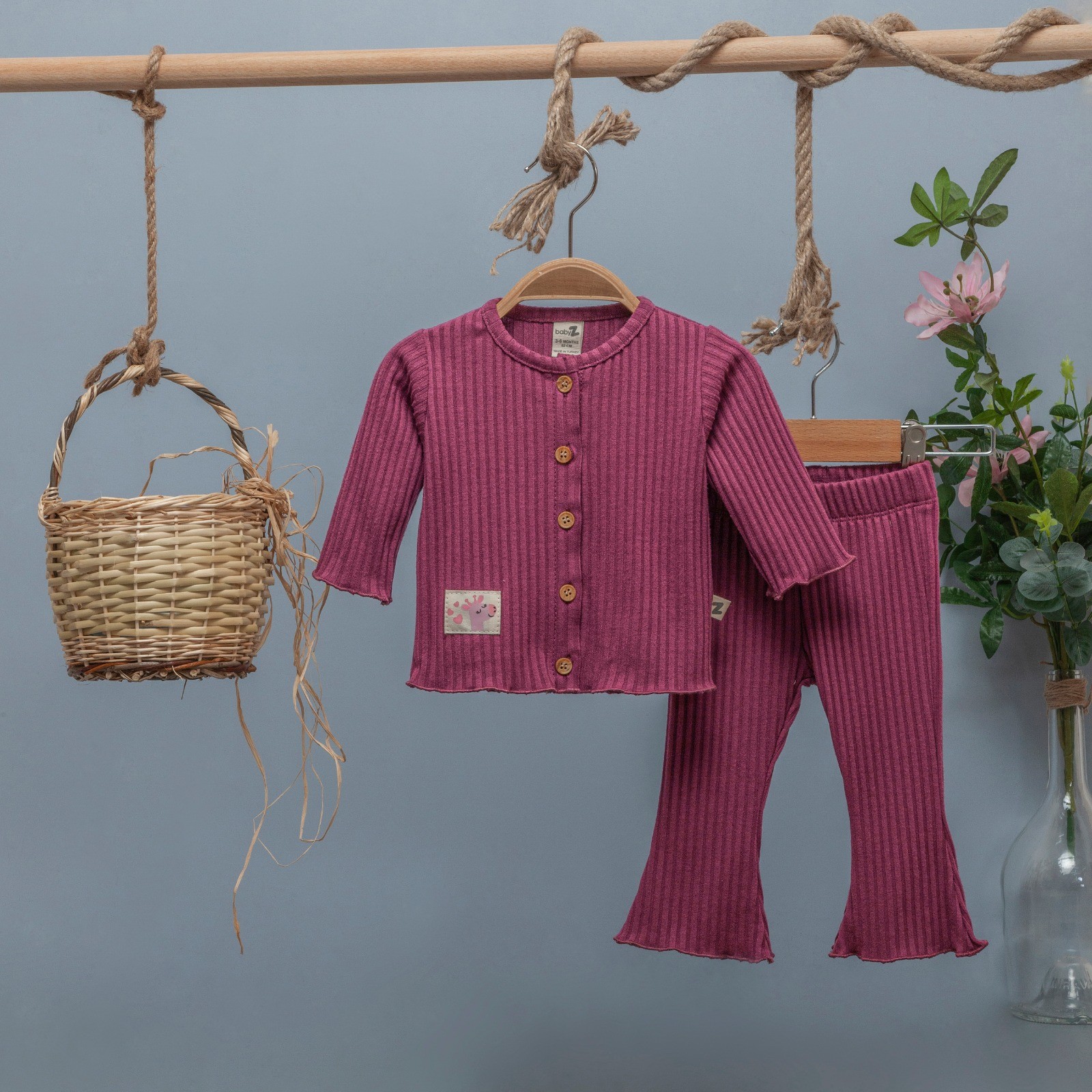 KAŞKORSE HIRKA PANTOLON İKİLİ TAKIM MOR