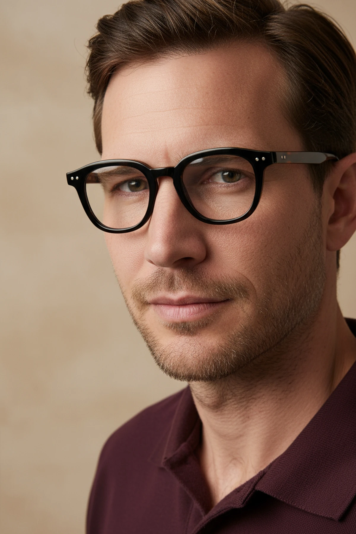 AVENTURİN-3000-M | Kare Asetat Mavi Işık Koruyucu Gözlüğü - Siyah