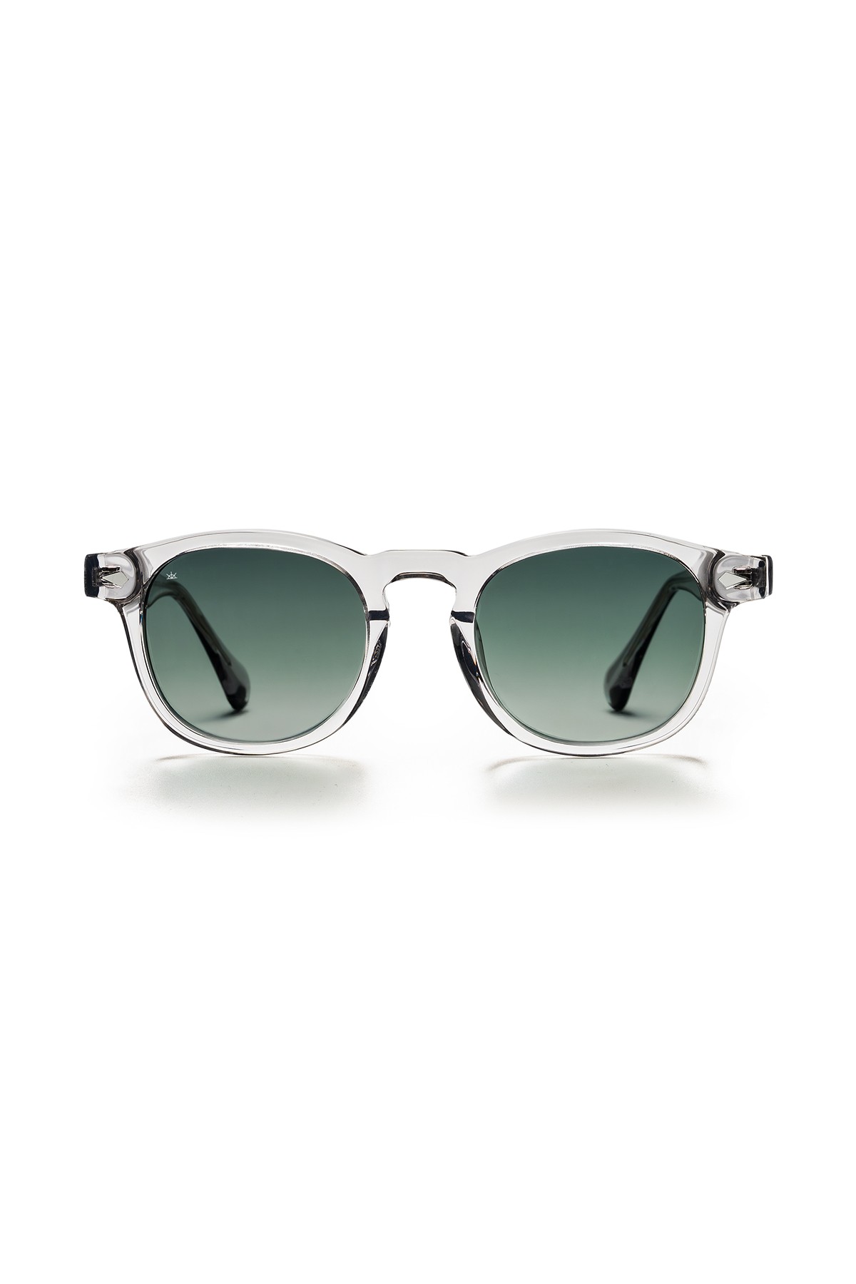 4007 | Oval Asetat Polarize Unisex Güneş Gözlüğü - Açık Gri
