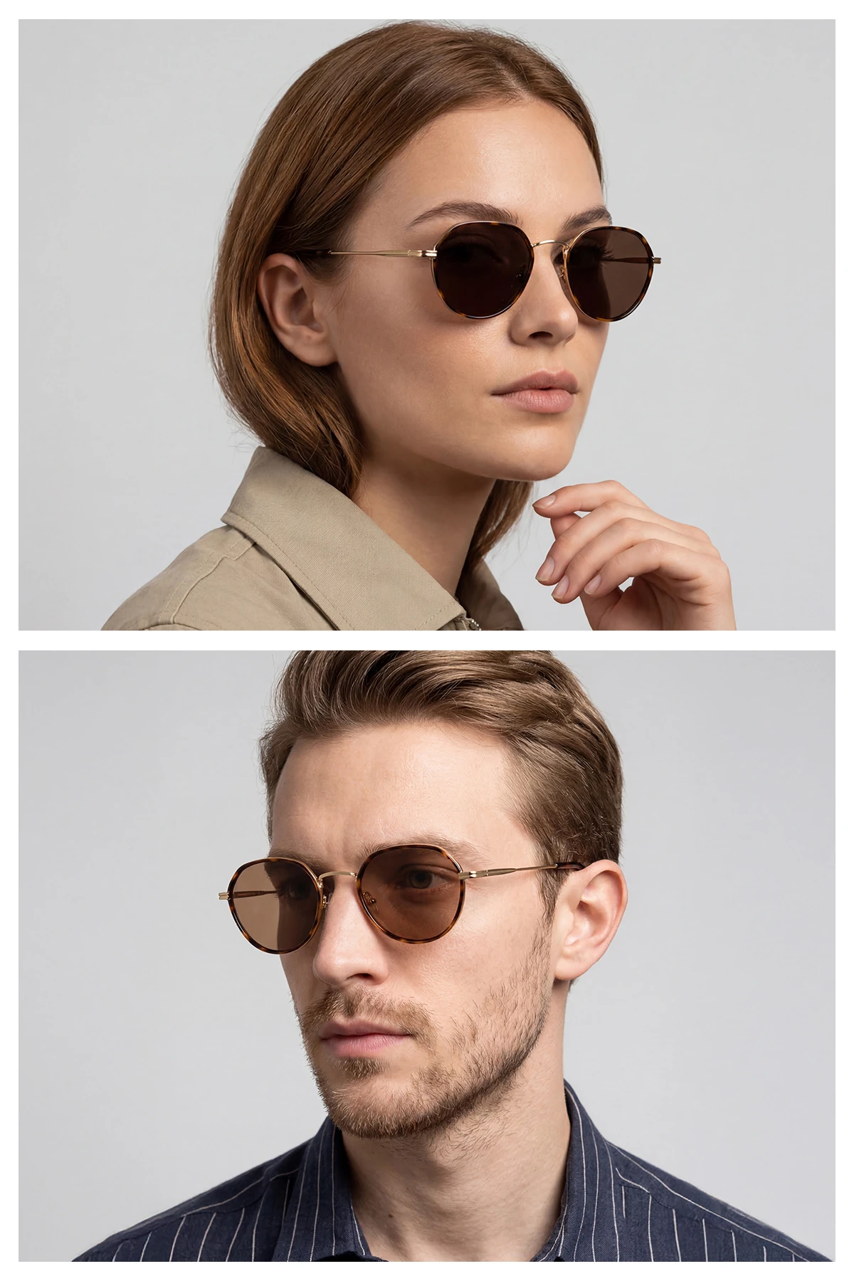 4020 Oval Metal Polarize Unisex Güneş Gözlüğü | Eye of Horus