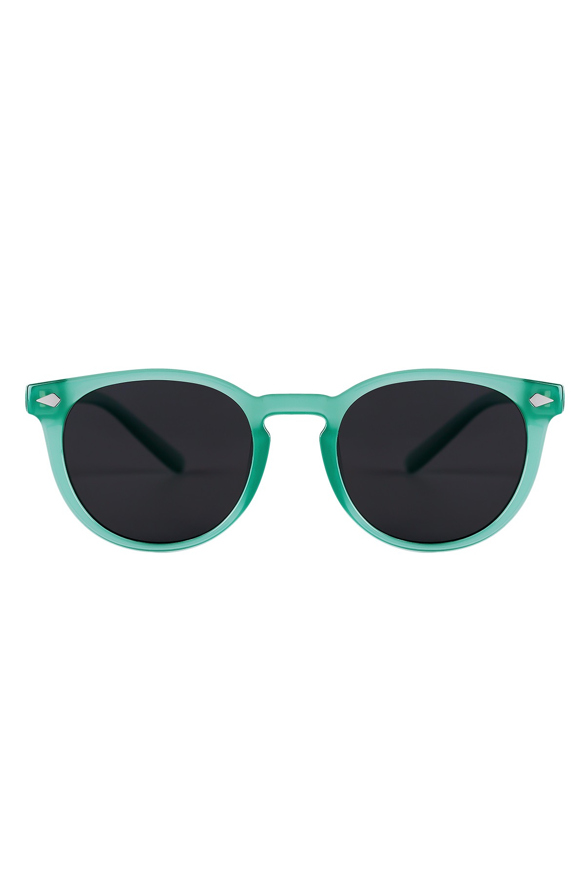 1065 | Oval Kemik Polarize Unisex Güneş Gözlüğü - Su Yeşili