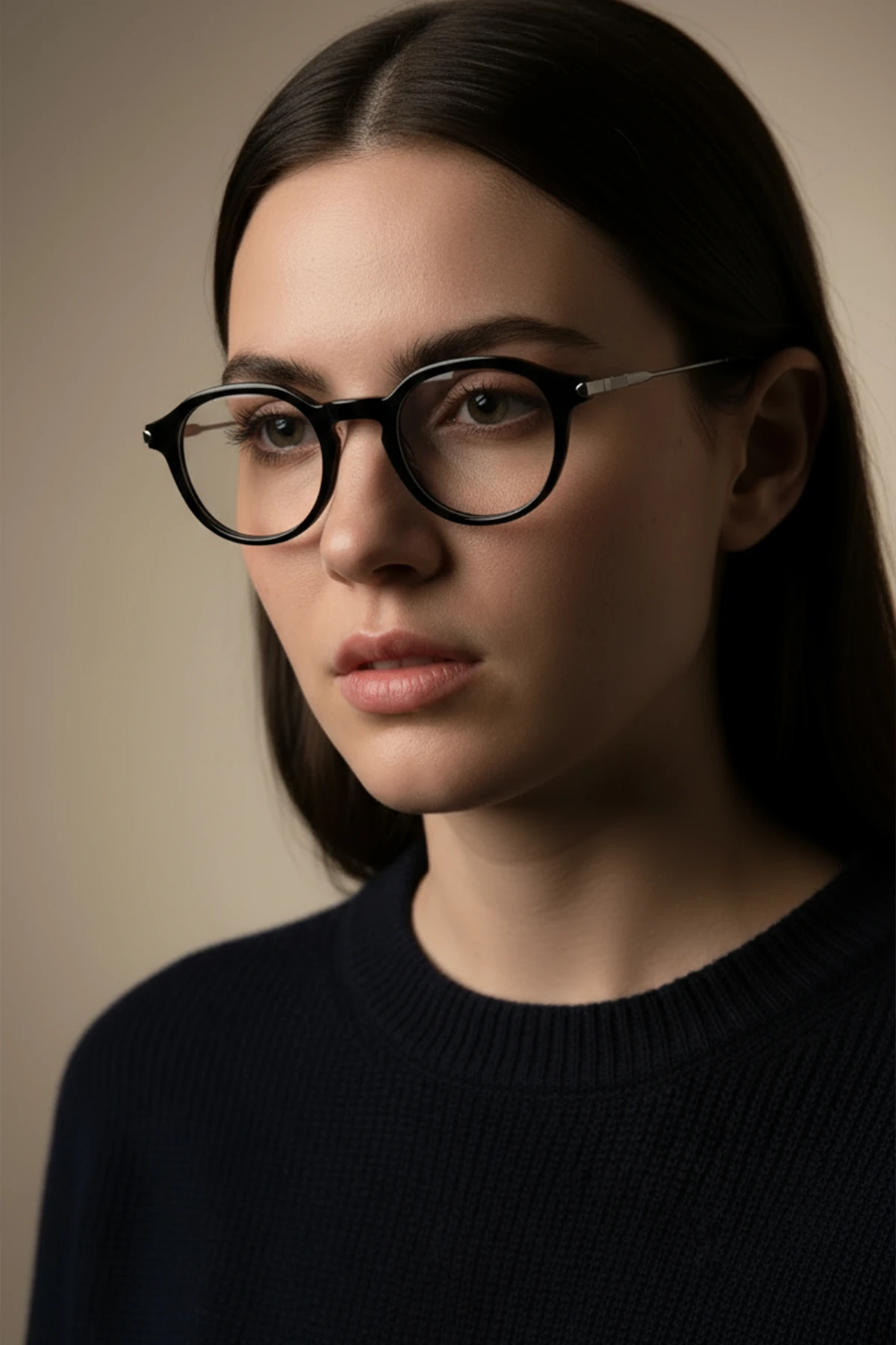 4005-M | Yuvarlak Asetat Mavi Işık Koruyucu Gözlüğü