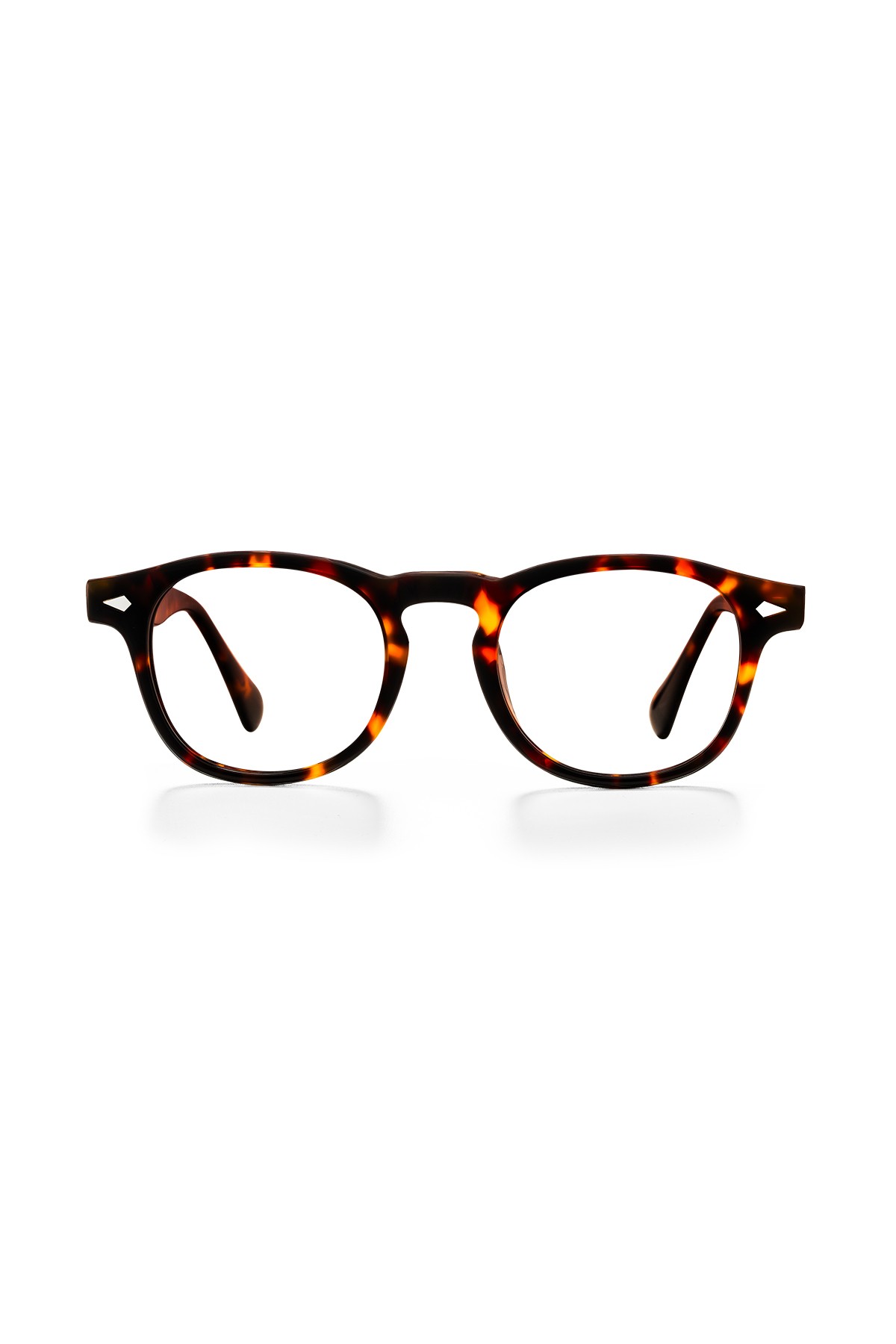 4007-M | Oval Asetat Mavi Işık Koruyucu Gözlüğü - Leopar