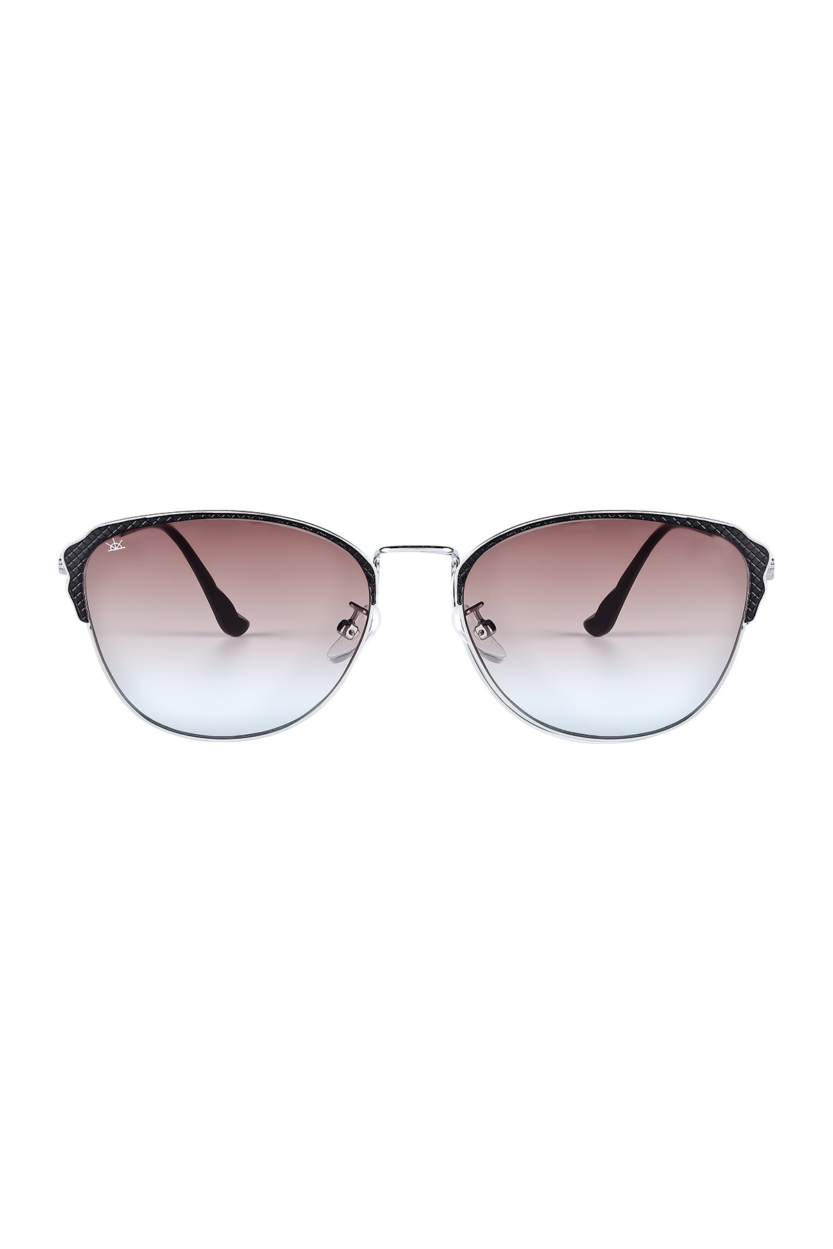 63033 | Cat Eye Metal UV400 Kadın Güneş Gözlüğü - Gümüş