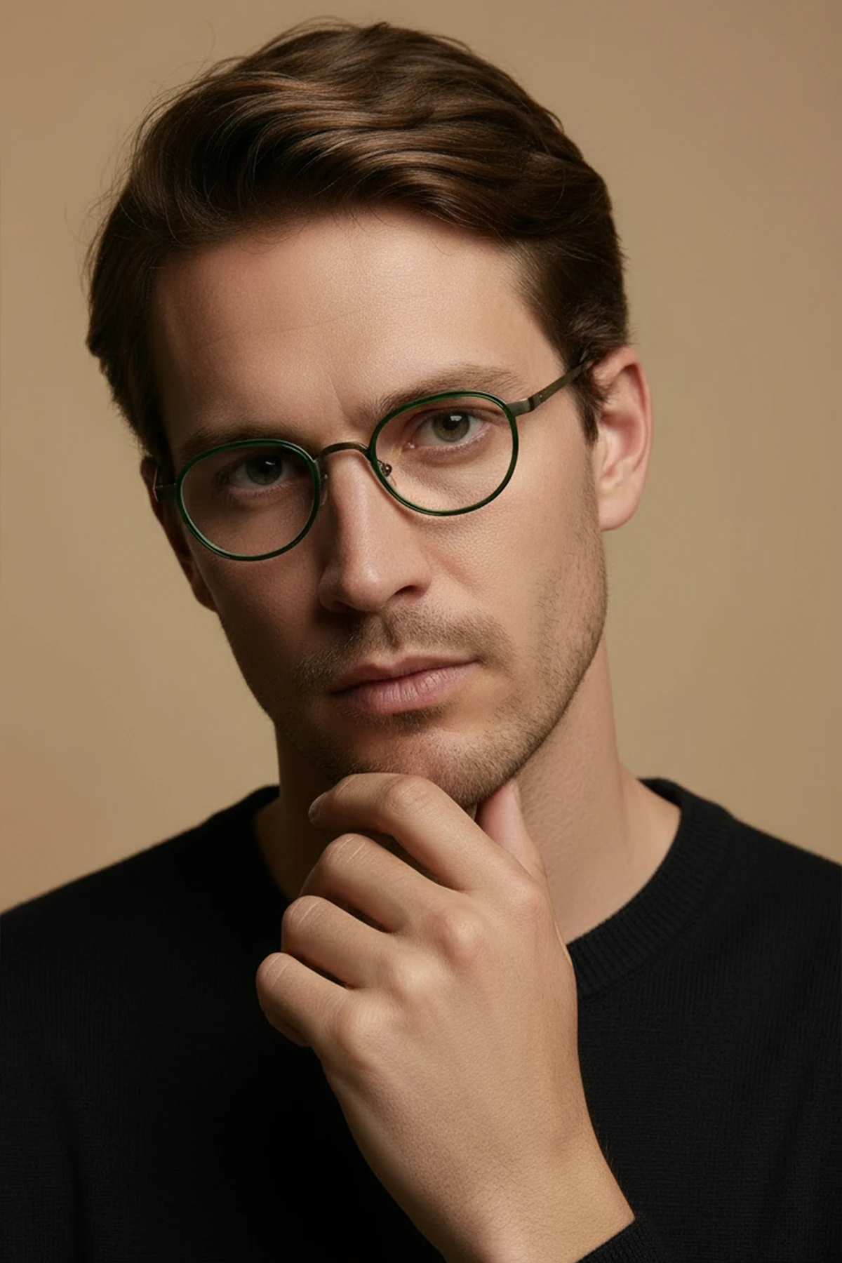 4010-M | Yuvarlak Metal Mavi Işık Koruyucu Gözlüğü