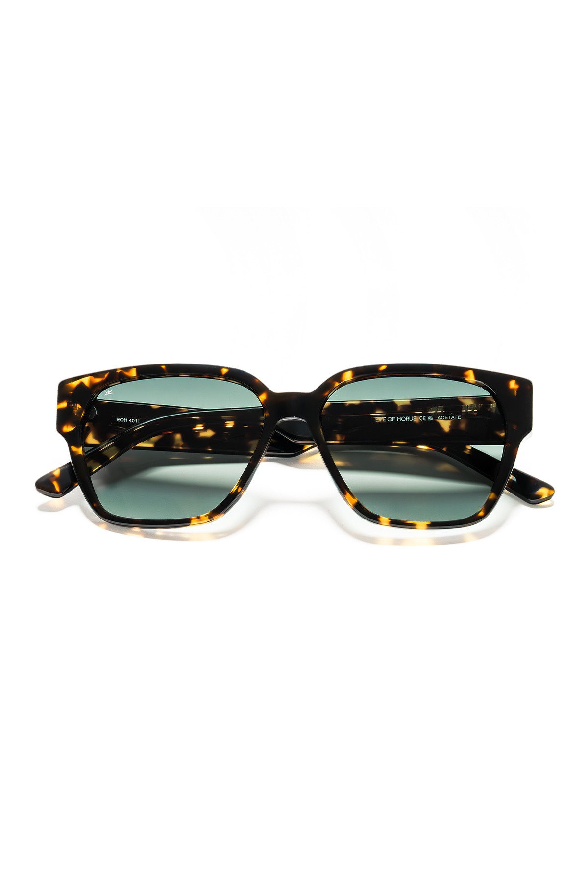 4011 | Kare Asetat Polarize Unisex Güneş Gözlüğü - Leopar