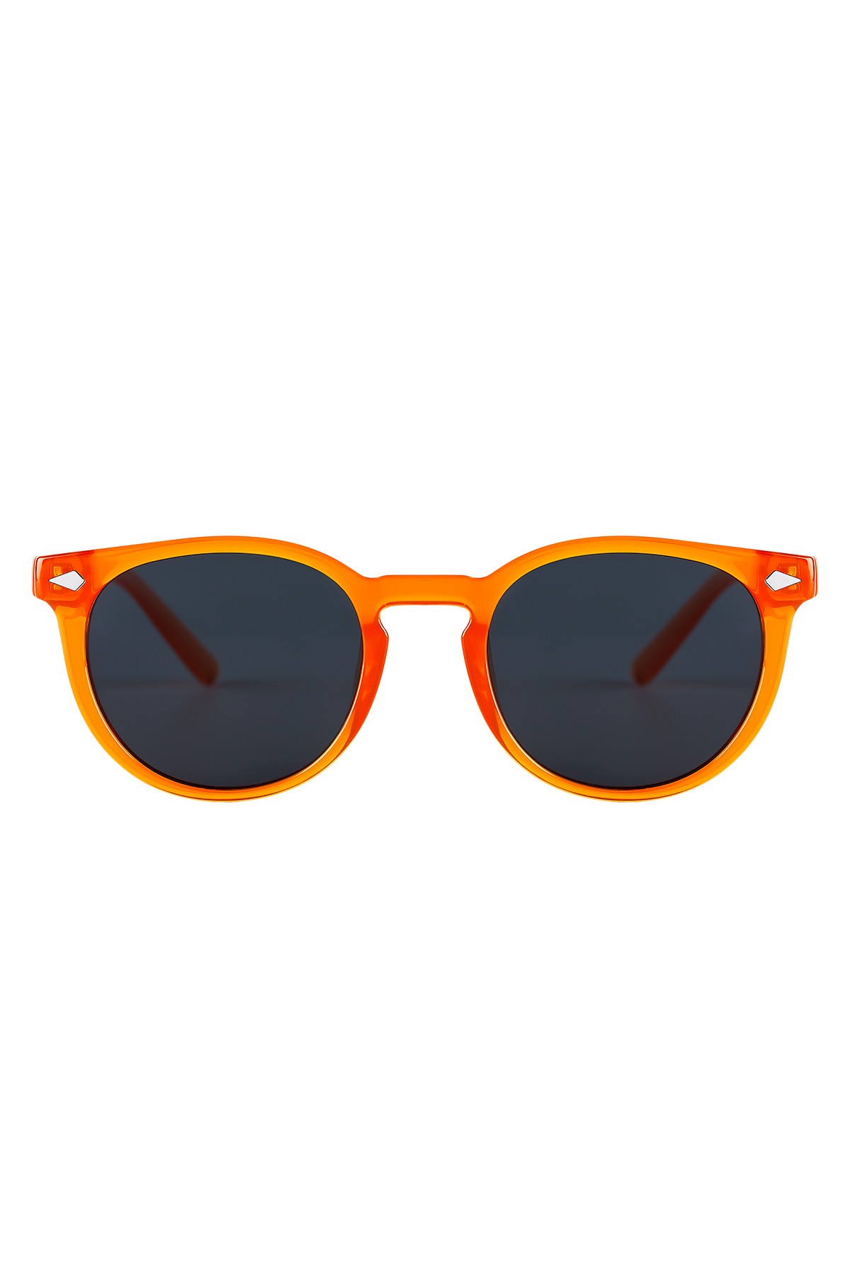 1065 | Oval Kemik Polarize Unisex Güneş Gözlüğü - Turuncu