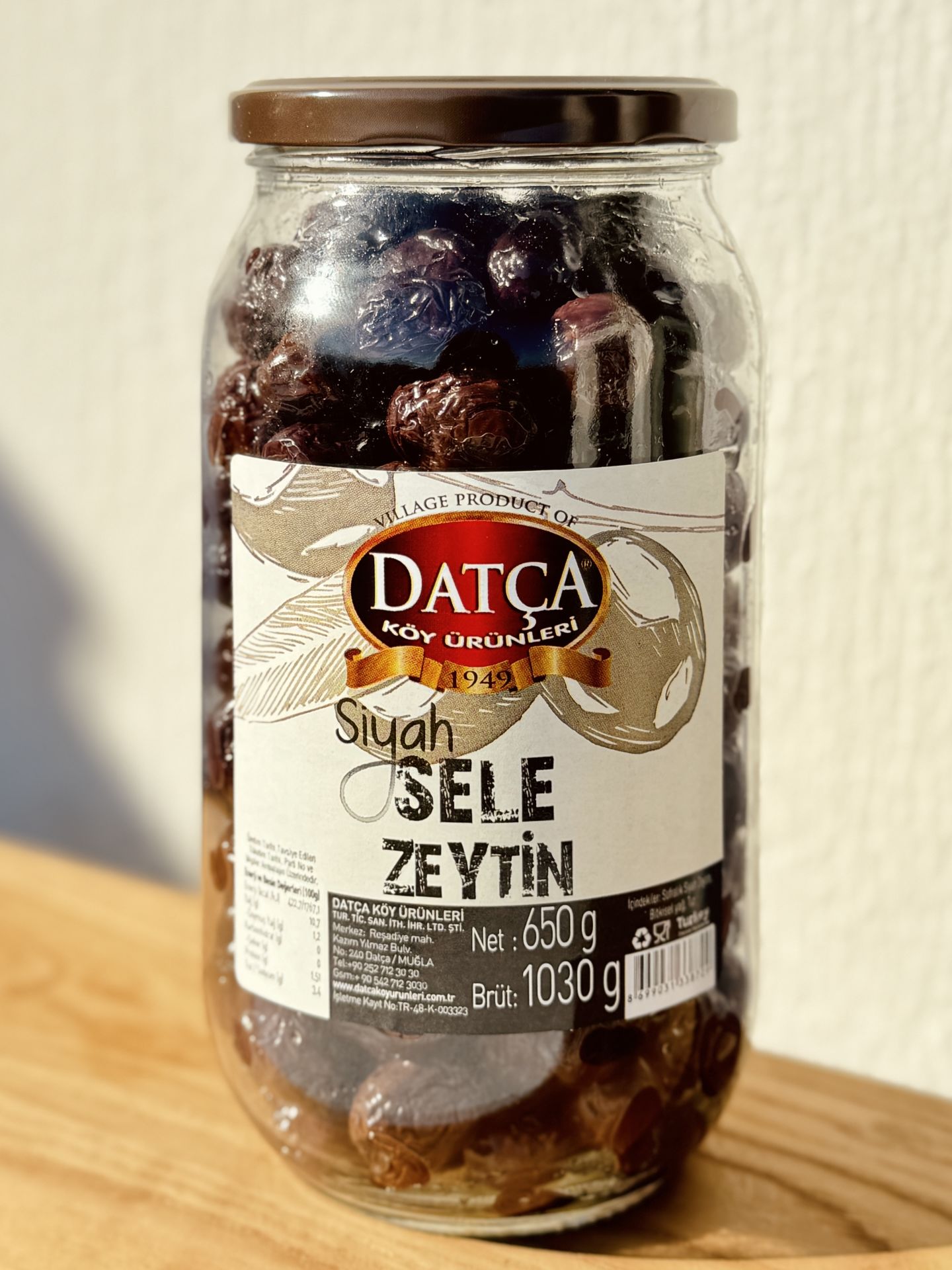 Datça Siyah Sele Zeytin 650 Gr