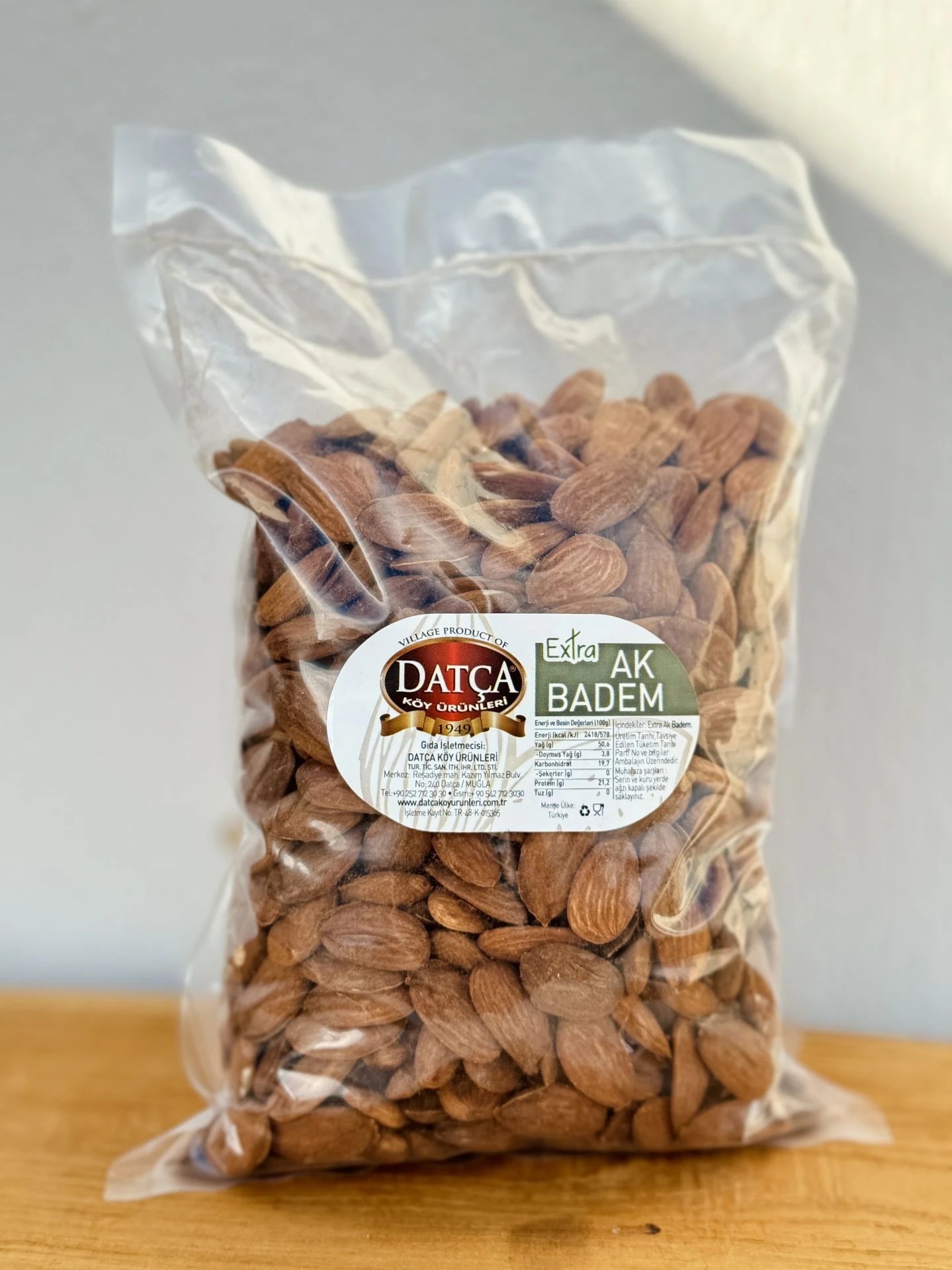 Datça Ak Badem Ekstra 1000 Gr (Çiğ)