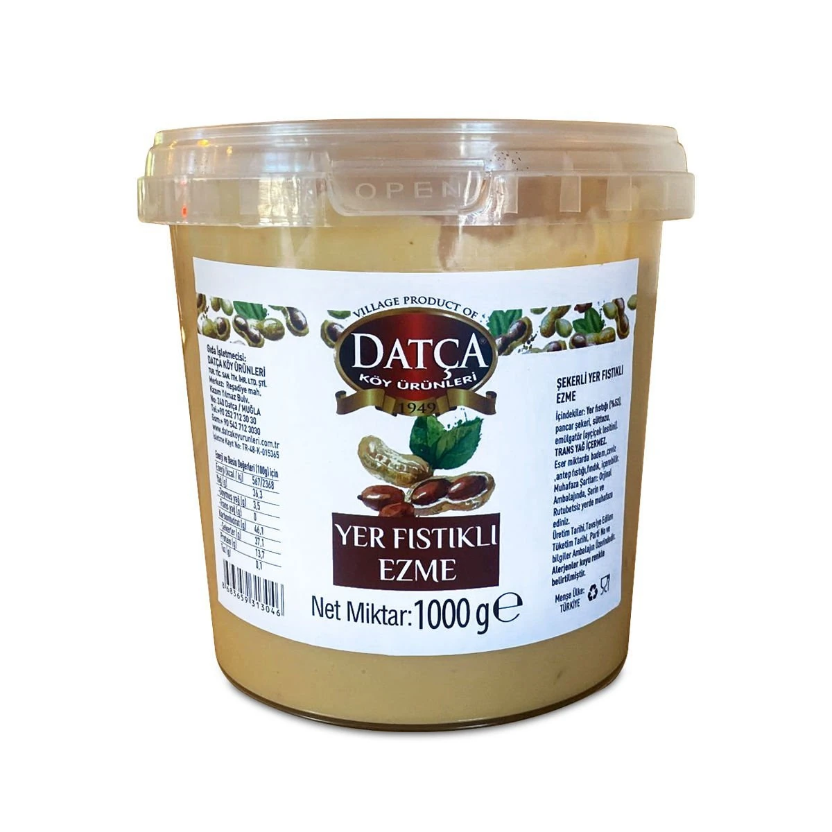 Datça Yer Fıstığı Ezmesi 1000 g