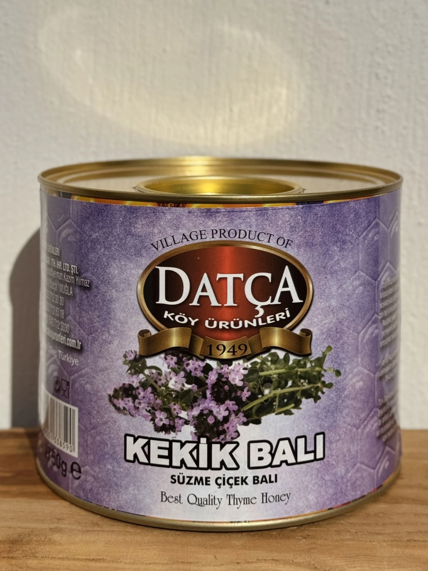 Datça Kekik Balı 2750 Gr Teneke