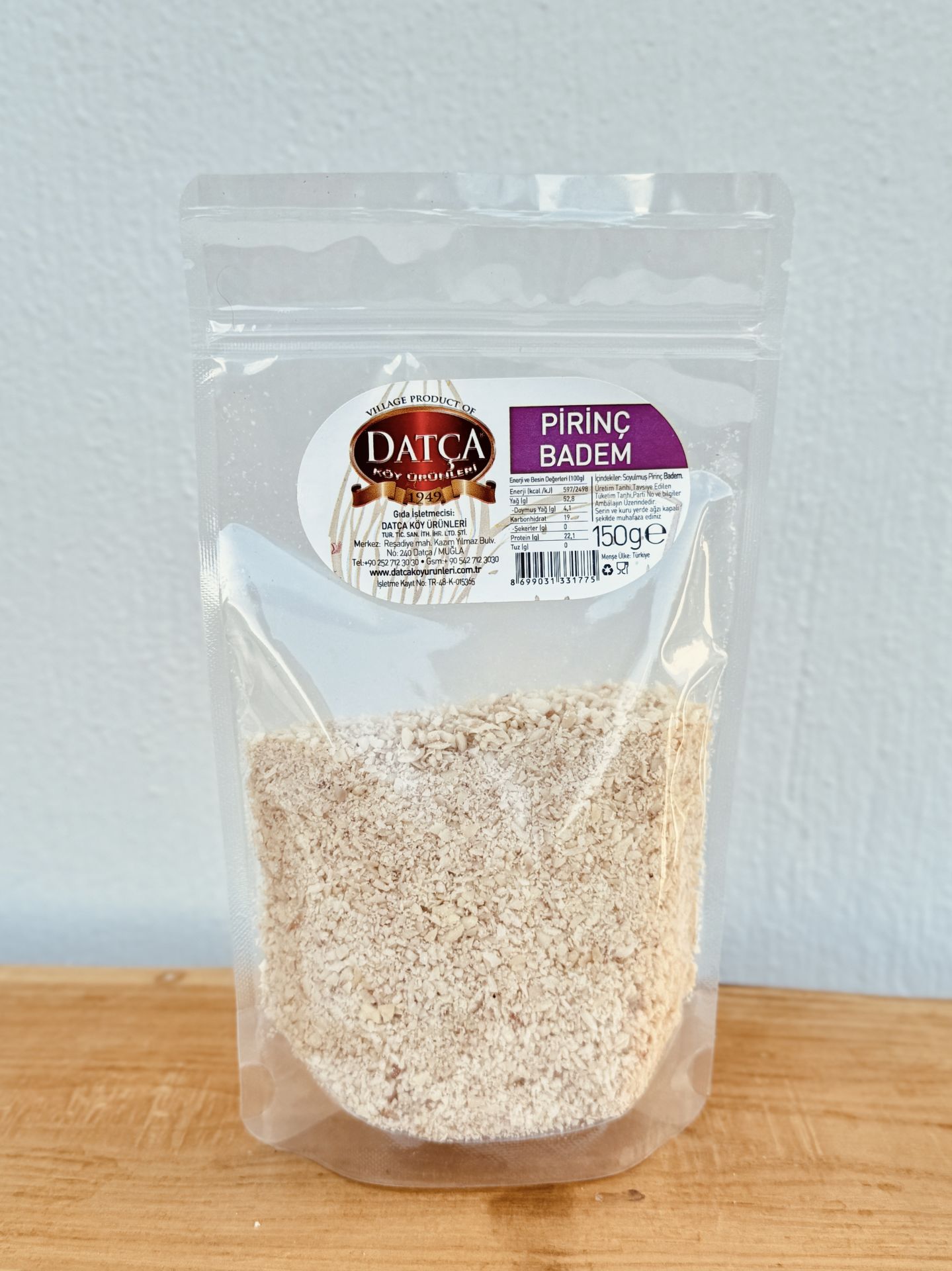 Soyulmuş Pirinç Badem 150 Gr